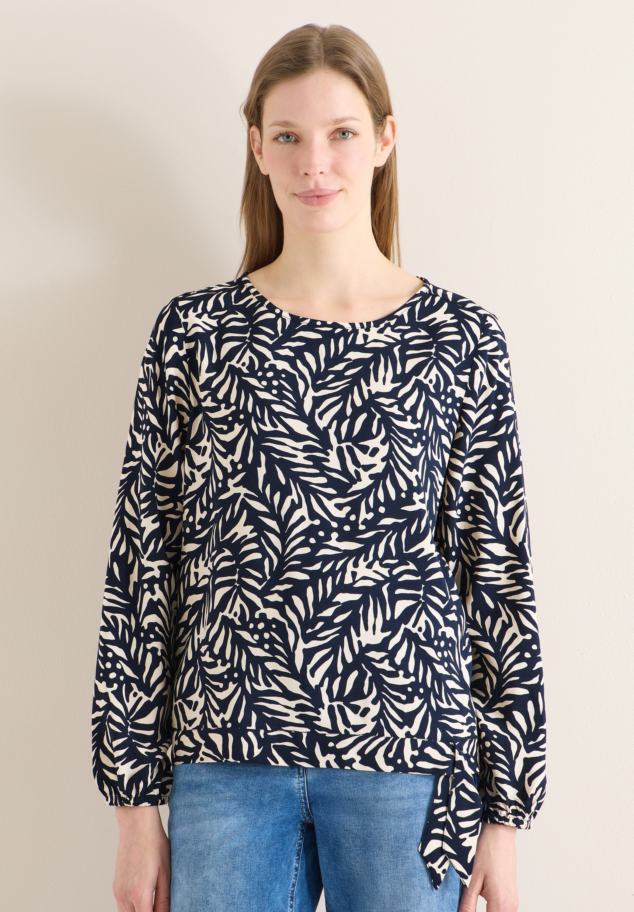 Cecil Langarmbluse mit grafischem Muster