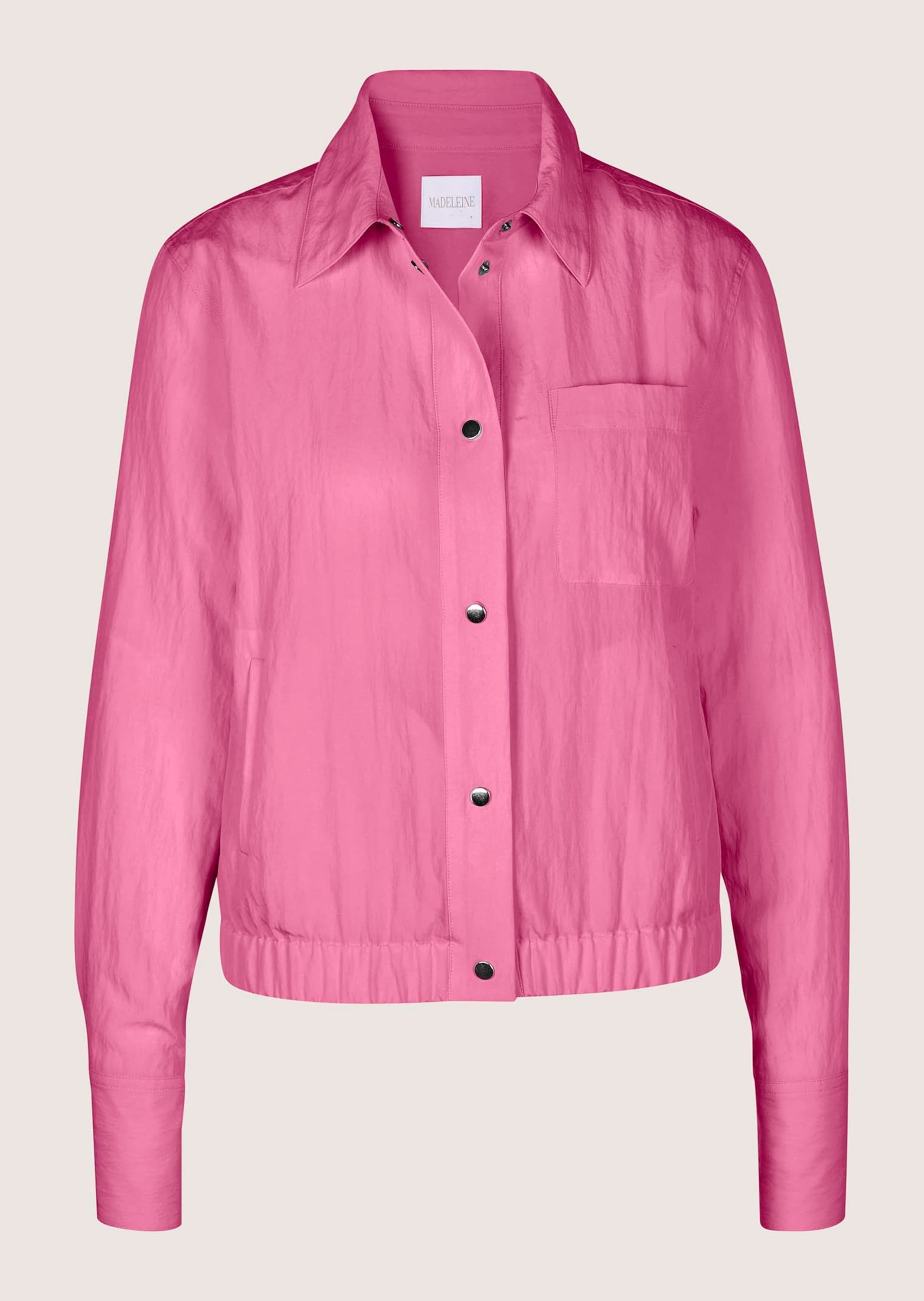 MADELEINE "Hemdbluse Blusenshirt mit Brusttasche" Breite Manschetten