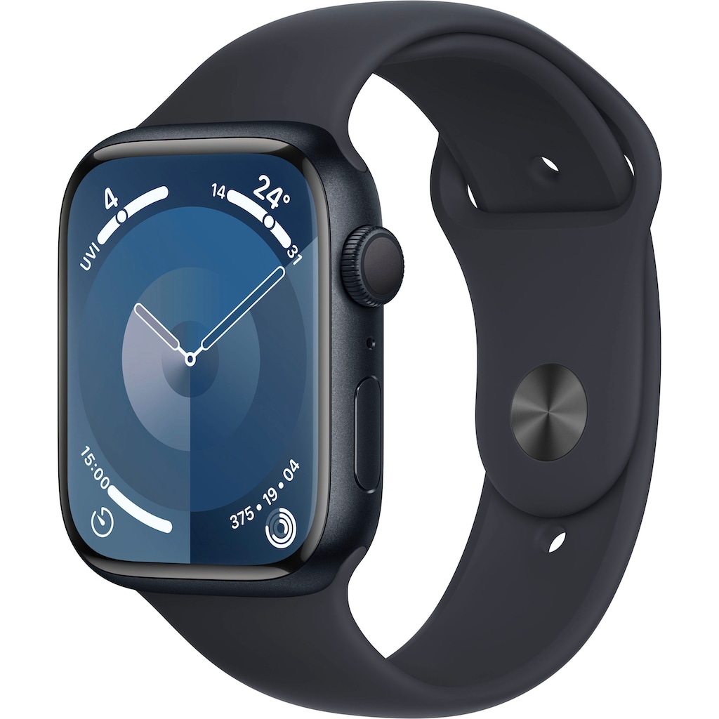 Apple Smartwatch »Watch Series 9 GPS Aluminium 45mm S/M«, (Watch OS 10)