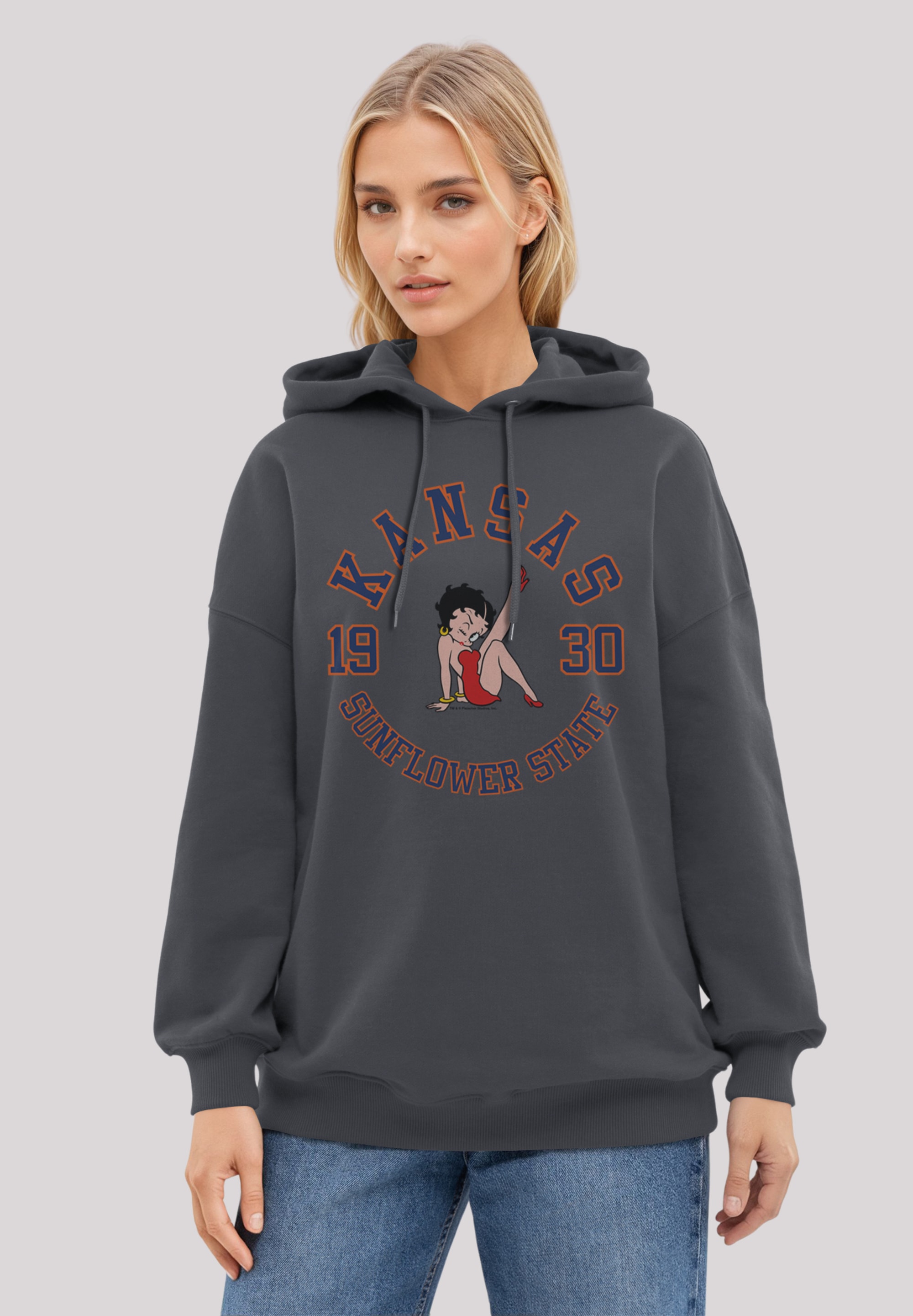 F4NT4STIC Kapuzenpullover "Betty Boop Kansas Sunflower State" Premium Quali günstig online kaufen