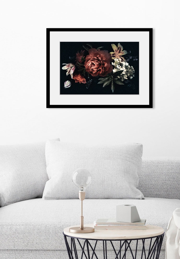 queence Bild "Rose", (1 St.), HD Premium Poster-Druck inkl. Holzrahmen günstig online kaufen