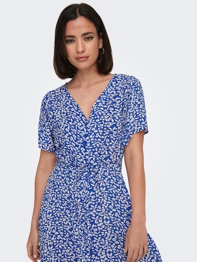 ONLY Minikleid "ONLEVIDA S/S SHORT DRESS WVN NOOS", Sommerkleid günstig online kaufen