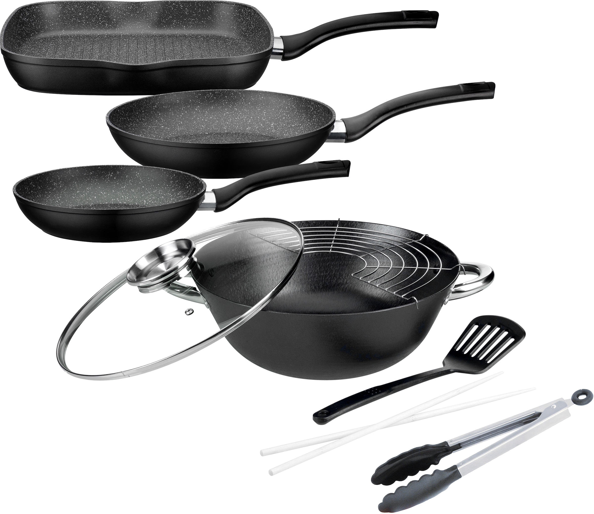 GSW Topf-Set »Gourmet Granit«, BAUR | tlg.), Induktion bestellen (Set, Gusseisen, 6