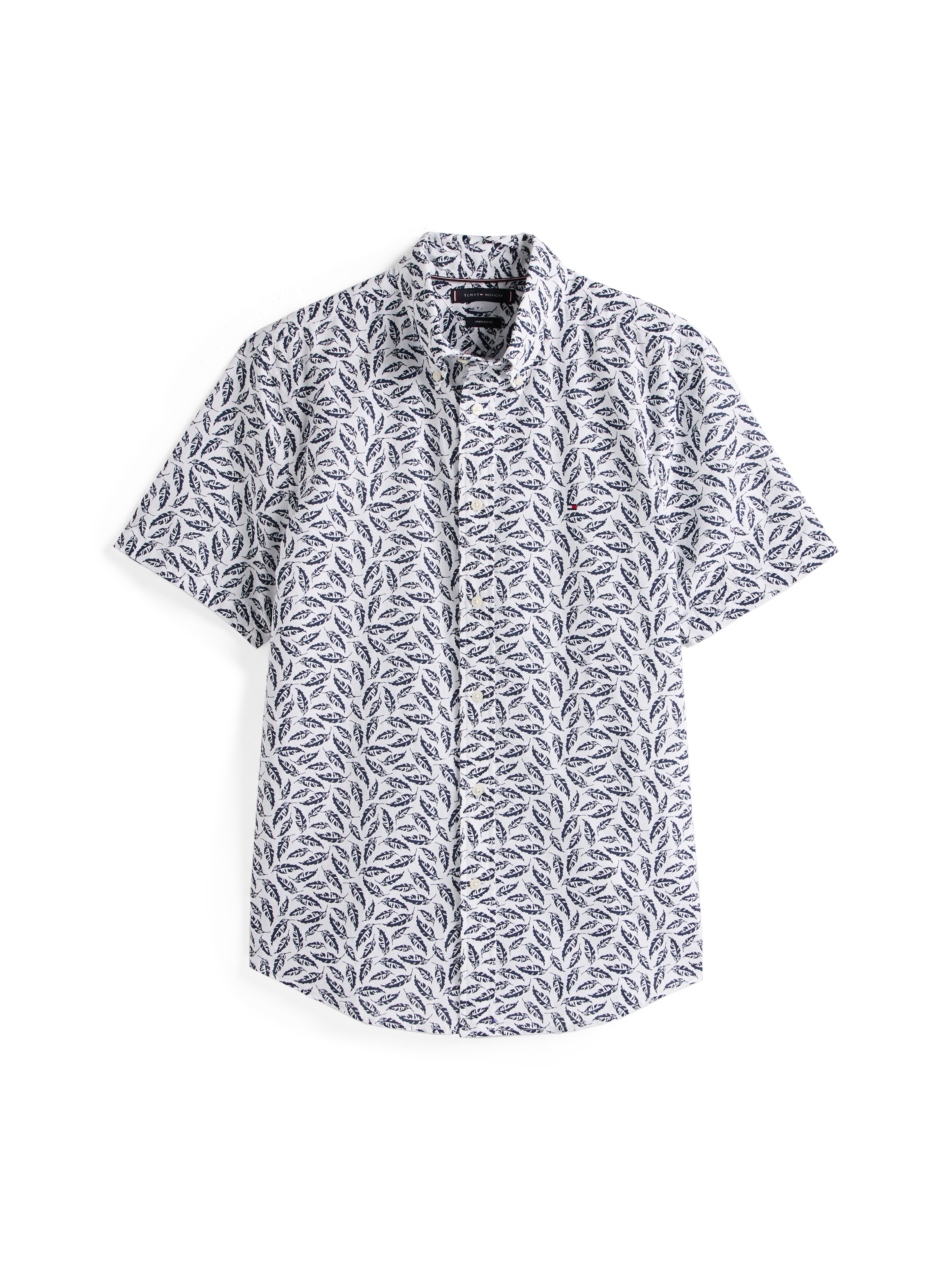 Thumbnail - Tommy Hilfiger Kurzarmhemd "LINEN BLEND PRINT S/S Regular Fit SHIRT" modischer Print, mit Leinenanteil