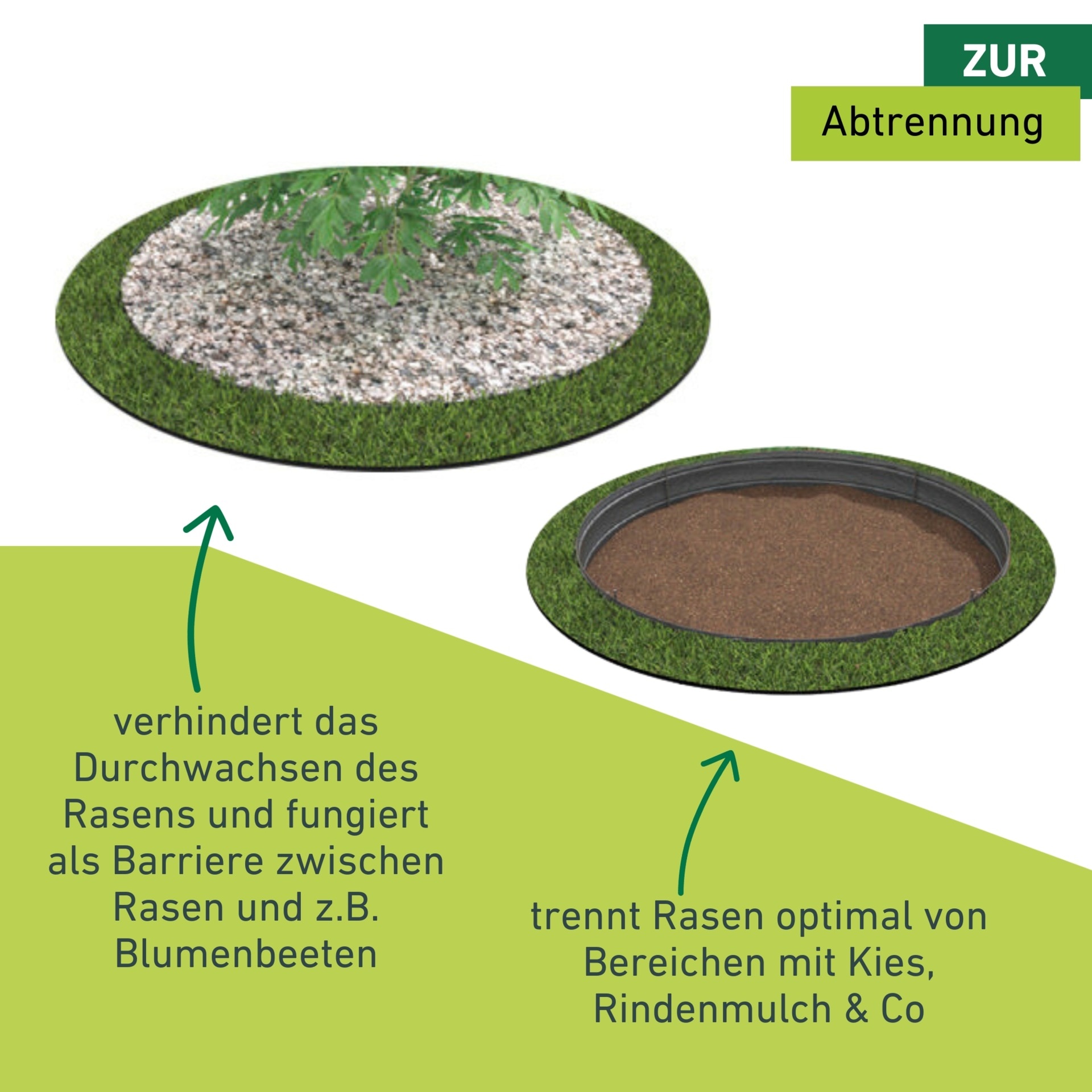 Windhager Rasenkante »und Gestaltungskante aus Kunststoff« biegsame Beetumrandung, 30 Jahre haltbar 12,5 cm x 800 cm, schwarz