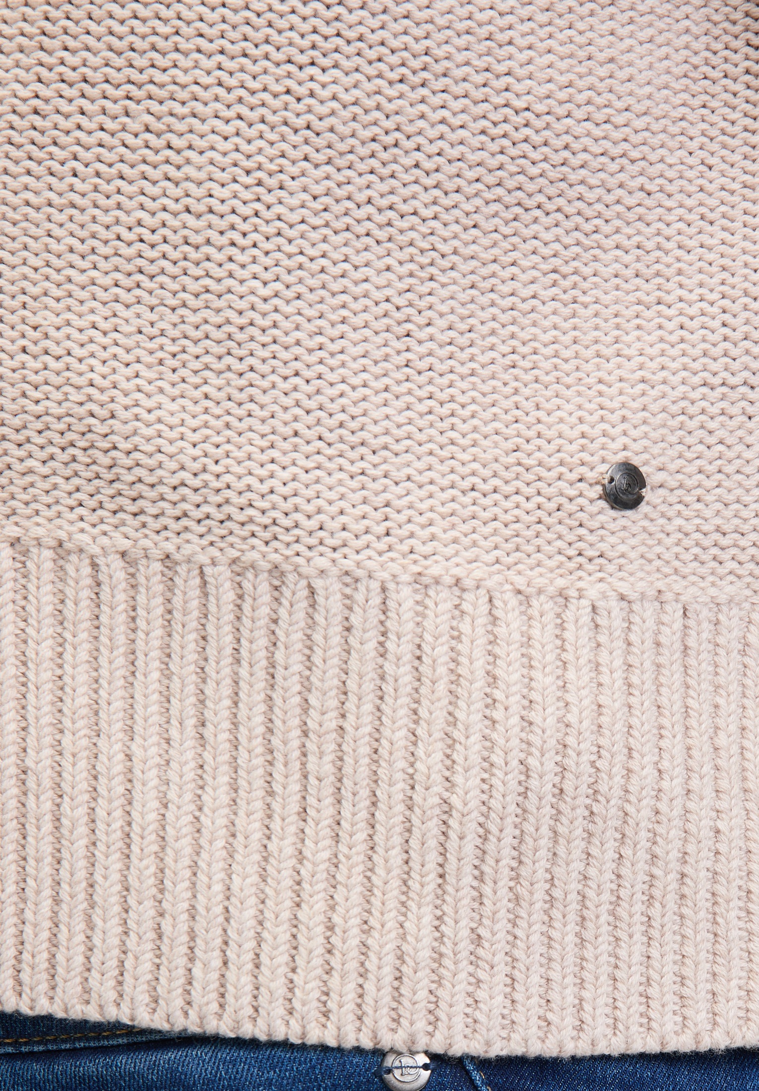 Betty&Co Strickjacke »Betty & Co Damen Grobstrickjacke ohne Verschluss«, Rippbündchen