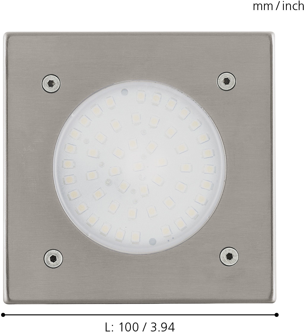 EGLO LED Einbauleuchte »LAMEDO«, 1 flammig, Leuchtmittel LED-Board | LED fest integriert, LED Bodeneinbauleuchte - Outdoor