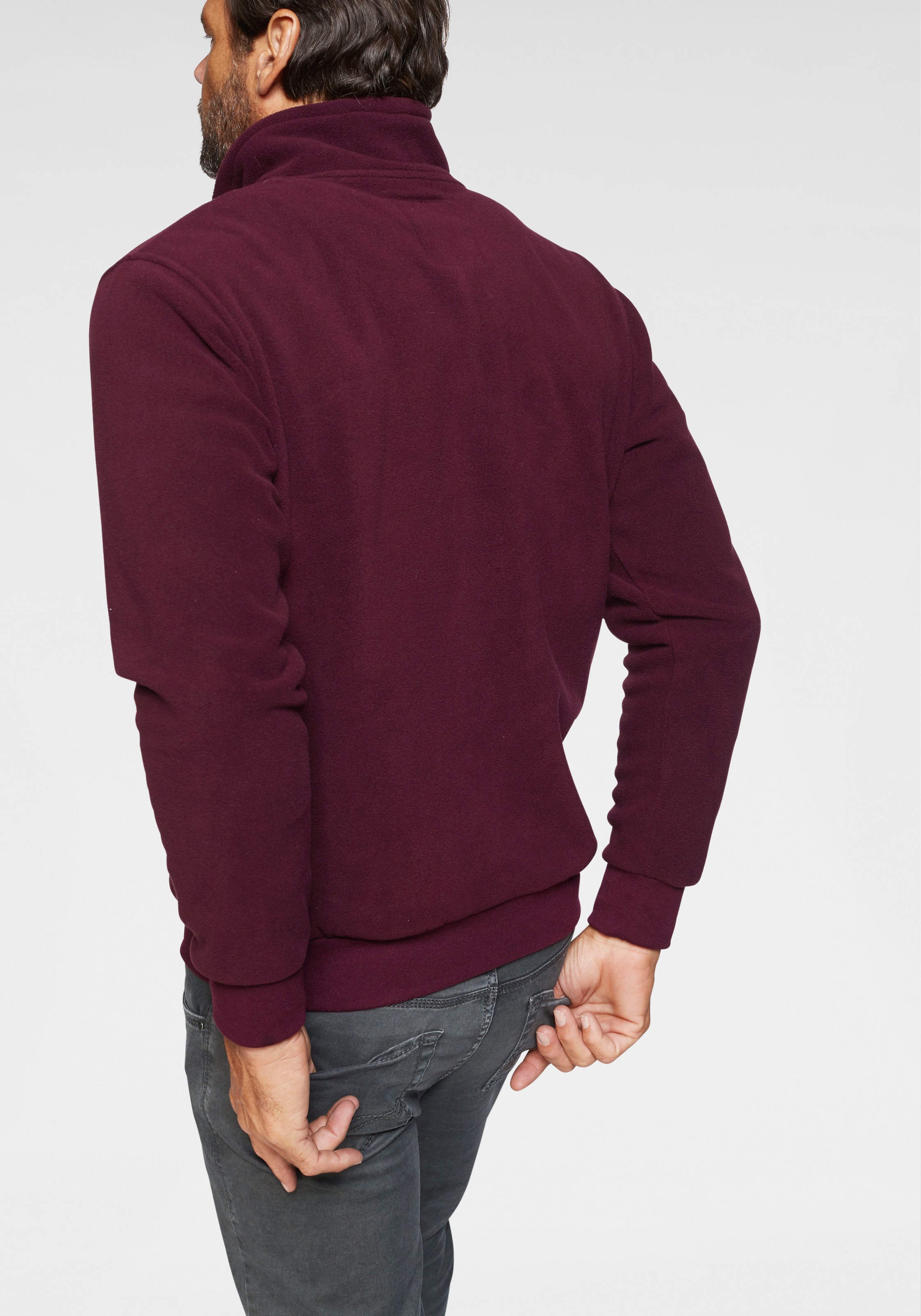 Mans World Fleecepullover, für die Übergangszeit aus Fleece, schnelltrockne günstig online kaufen