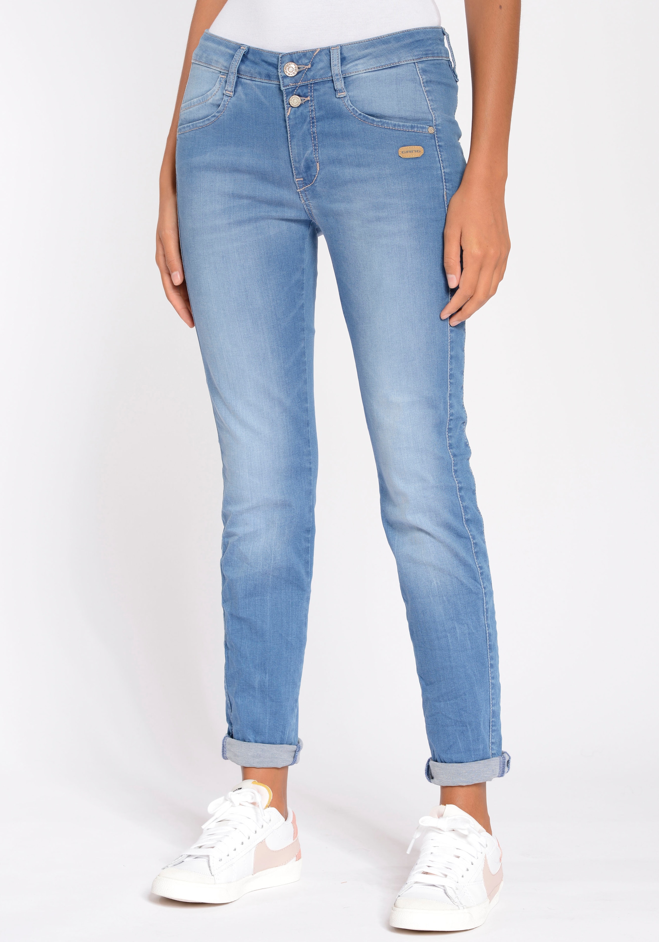 GANG Slim-fit-Jeans "94SANA", mit Galonstreifen