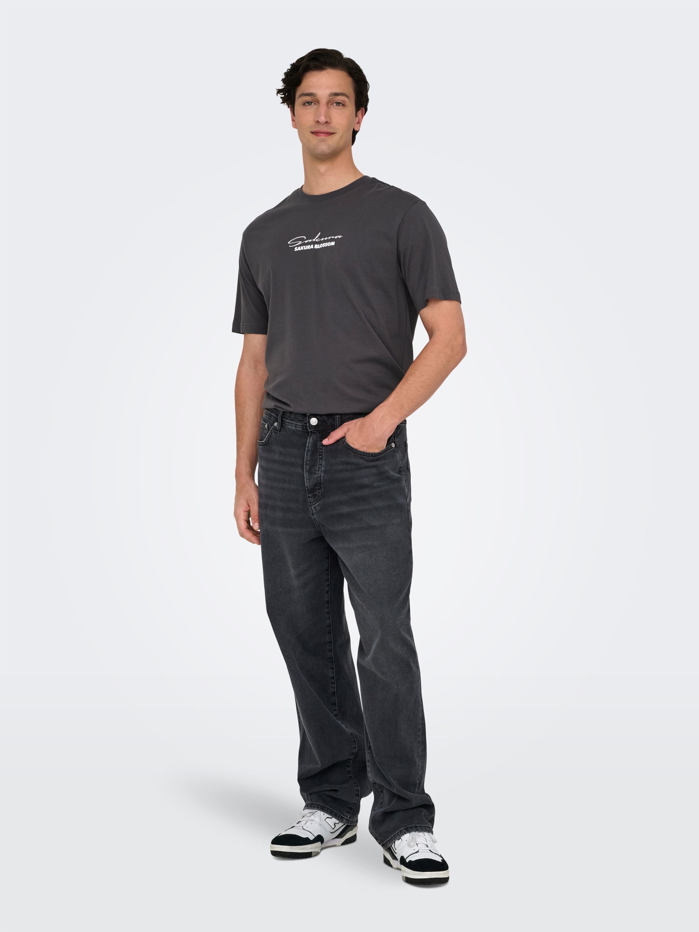Thumbnail - ONLY & SONS Relax-fit-Jeans "ONSFADE LOOSE BOX TAI DNM MU OTL" Baumwolle, relaxed fit