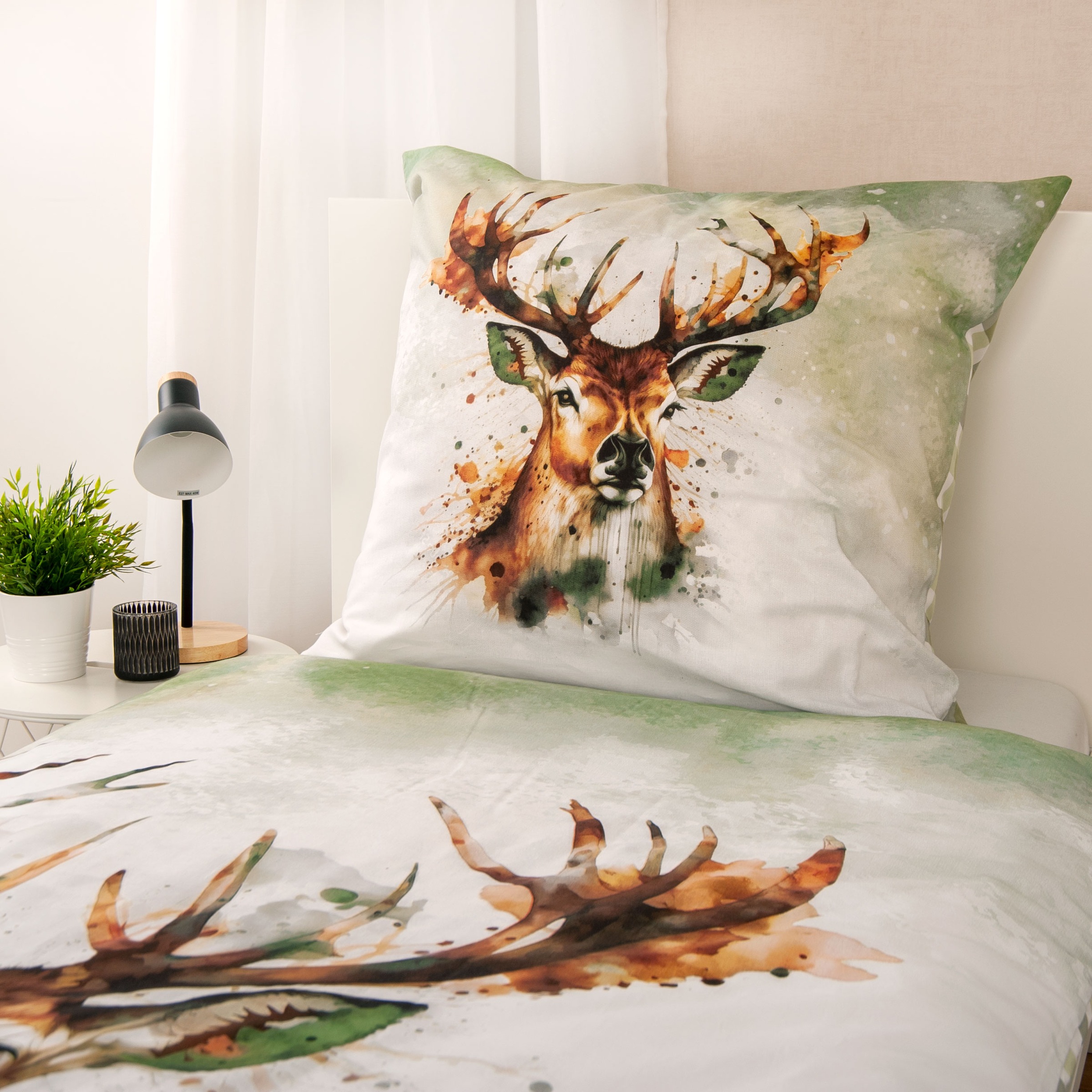 Herding Young Collection Bettwäsche "Young Collection Hirsch" 2 Stk. in tol günstig online kaufen