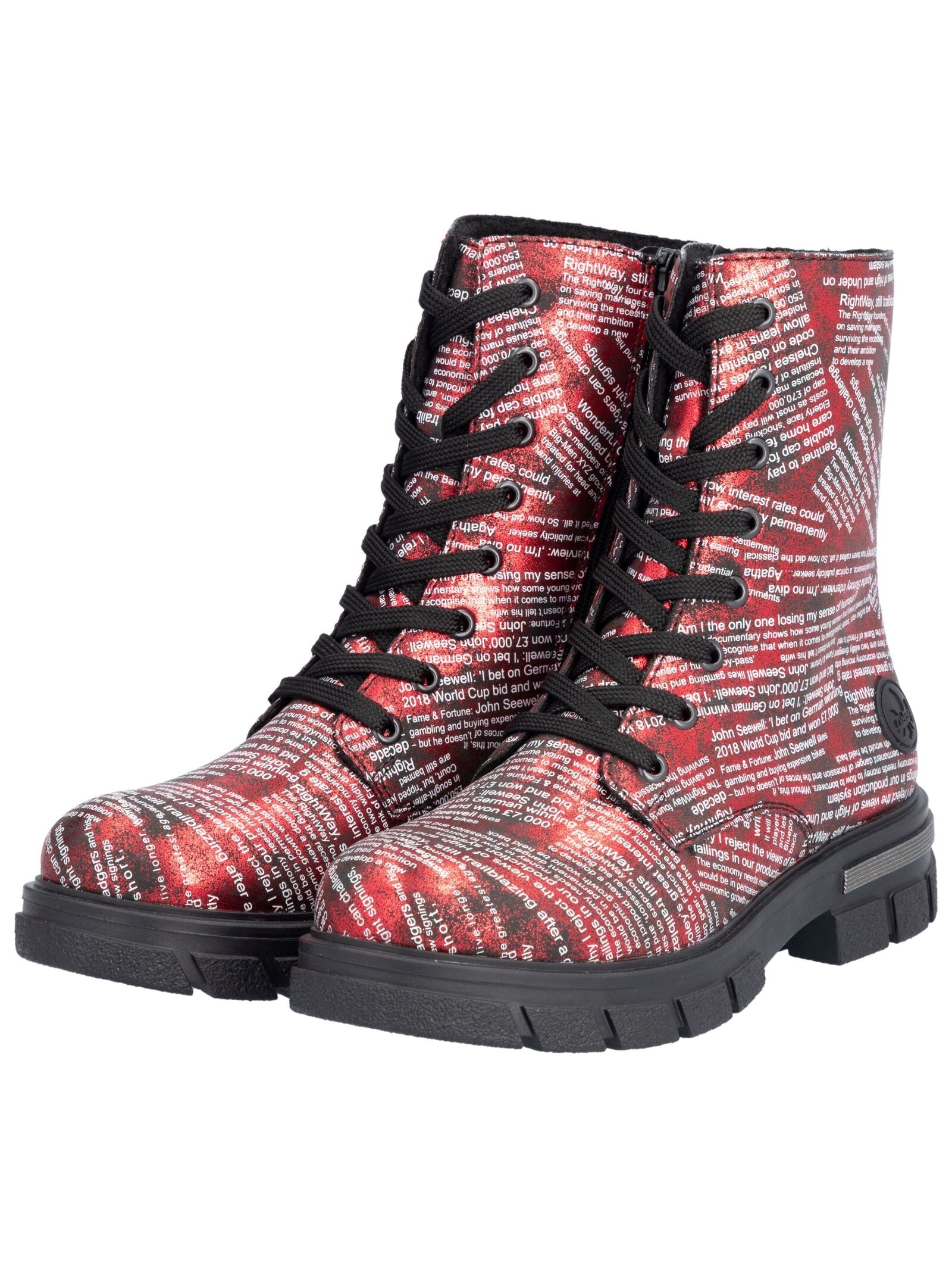 Rieker Schnürstiefelette »Rieker Stiefelette Lederimitat«