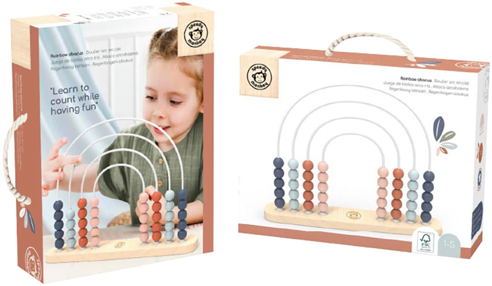 speedy monkey Lernspielzeug »Abakus Regenbogen«, aus Holz; FSC®- schützt Wald - weltweit