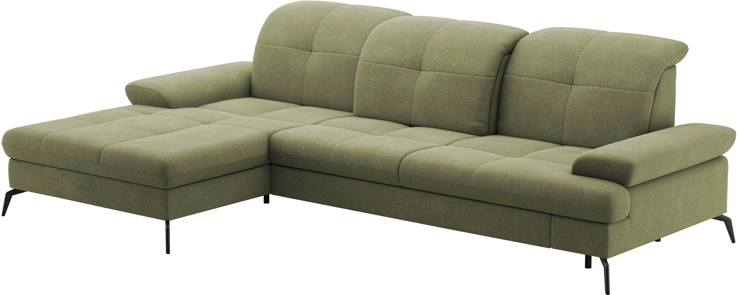 sit&more Ecksofa »Amica, L-Form, inkl. Sitztiefenverstellung & Armteilverstellung«, wahlweise mit Bettfunktion, Bettkasten und Kopfteilverstellung