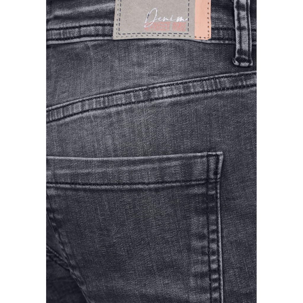 STREET ONE Gerade Jeans, Middle Waist