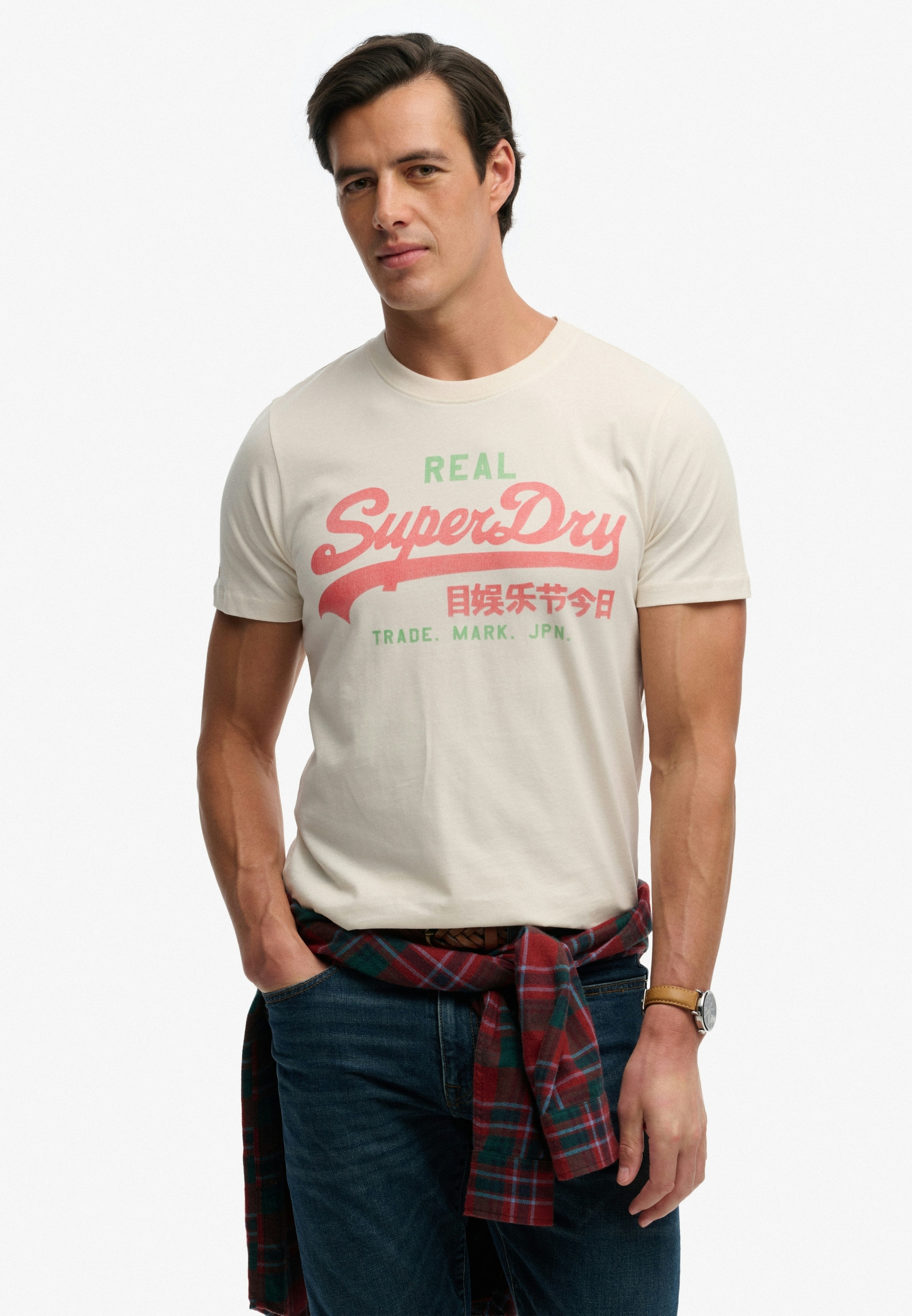 Superdry Rundhalsshirt »VL CLASSIC TEE« mit klassischem Vintage-Logo Print