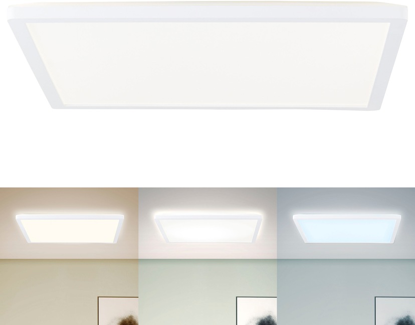 B.K.Licht LED Deckenleuchte »BK_DL1525 LED Bad-Deckenlampe, Silberfarbig«,  1 flammig-flammig, 12W, 1.200lm, 4.000K, IP44, Ø29cm | BAUR
