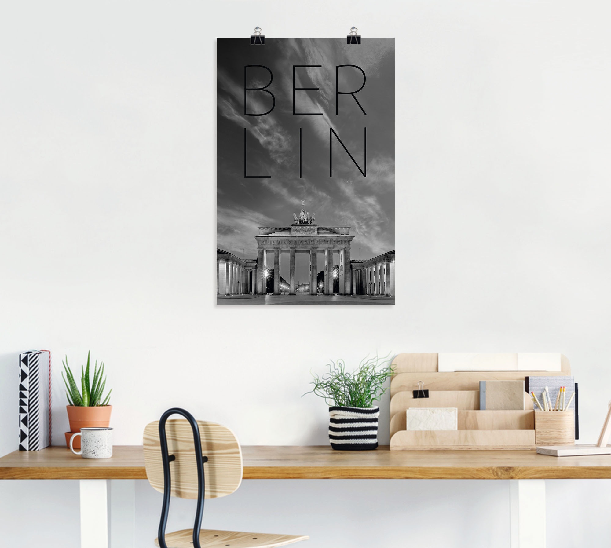 Artland Wandbild "Brandenburger Tor in Berlin", Berlin, (1 St.), als Poster günstig online kaufen