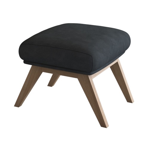 FLEXLUX "Adria" Fuß Eiche, Fußhocker für Ohrensessel