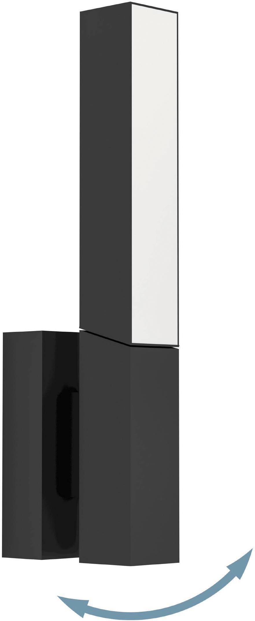 EGLO Wandleuchte »Ugento Wandlampe, Außenbeleuchtung, schwenkbarer Spot, Metall, IP44« LED-Modul 1 Stk. Warmweiß