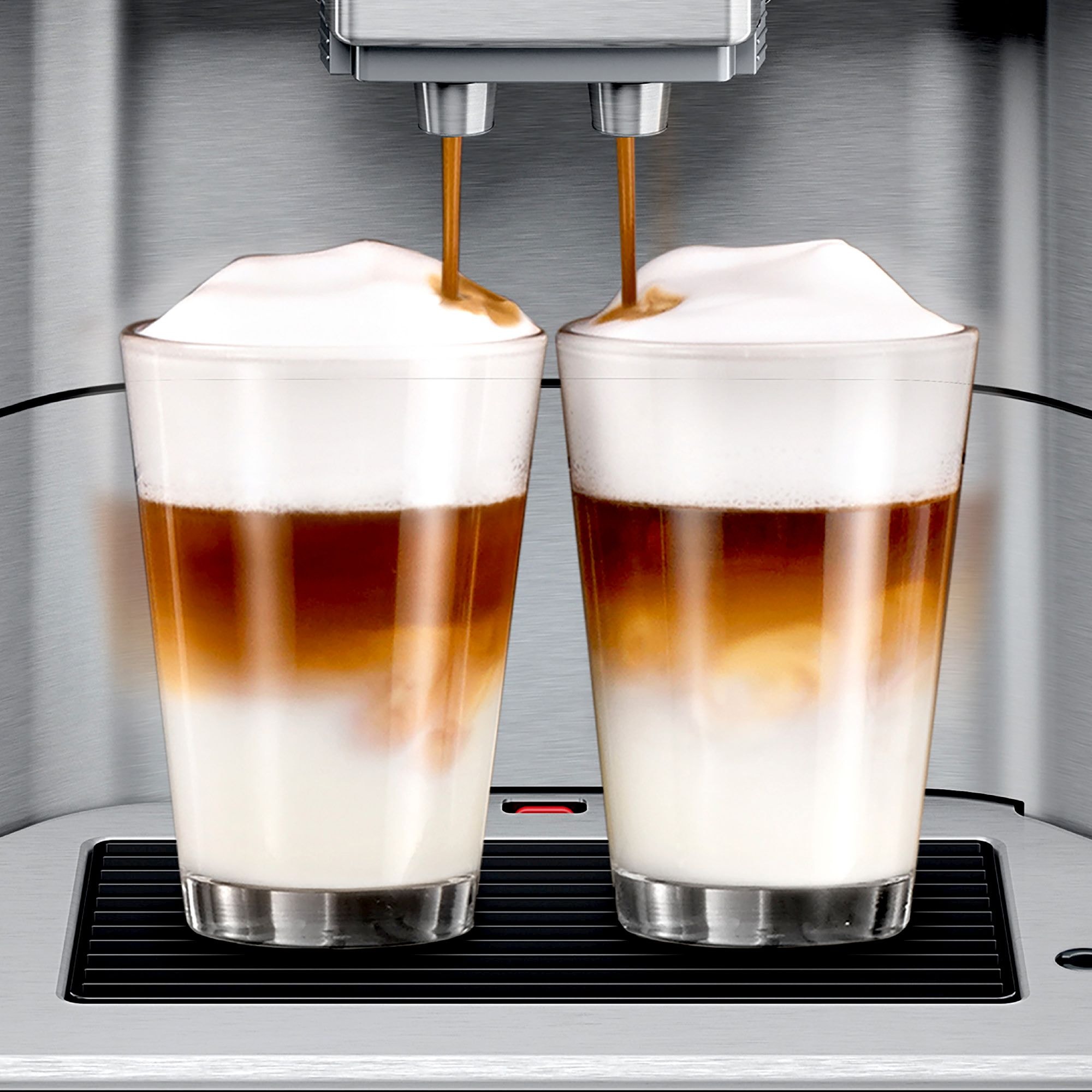 SIEMENS Kaffeevollautomat »EQ6 plus s700 TE657M03DE, viele Kaffeespezialitäten, Doppeltassenfunk«, Edelstahl-Milchbehälter, automatische Dampfreinigung, edelstahl