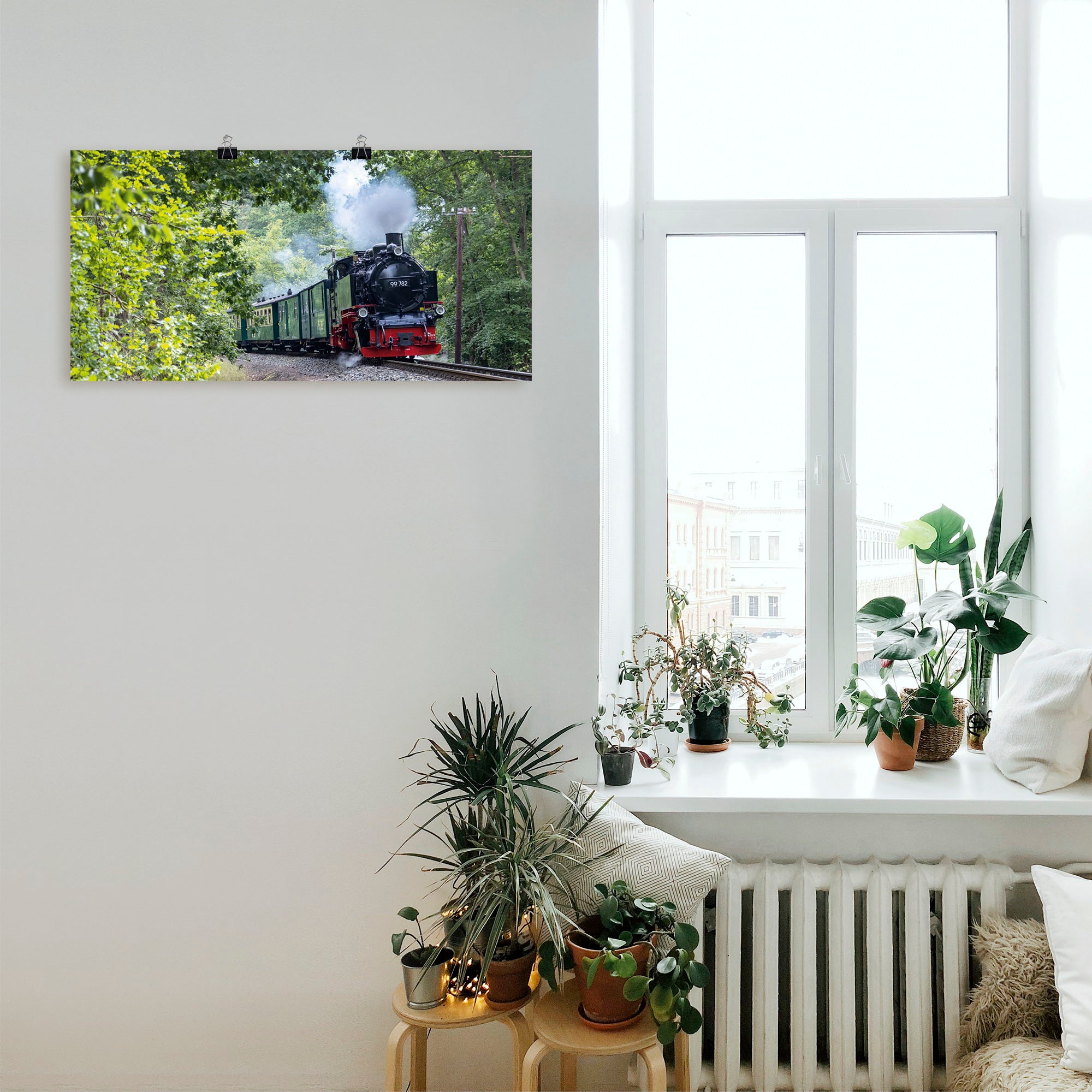 Artland Wandbild »Rügen Rasender Roland Panorama«, Zugbilder, (1 St.), als Leinwandbild in verschied. Größen