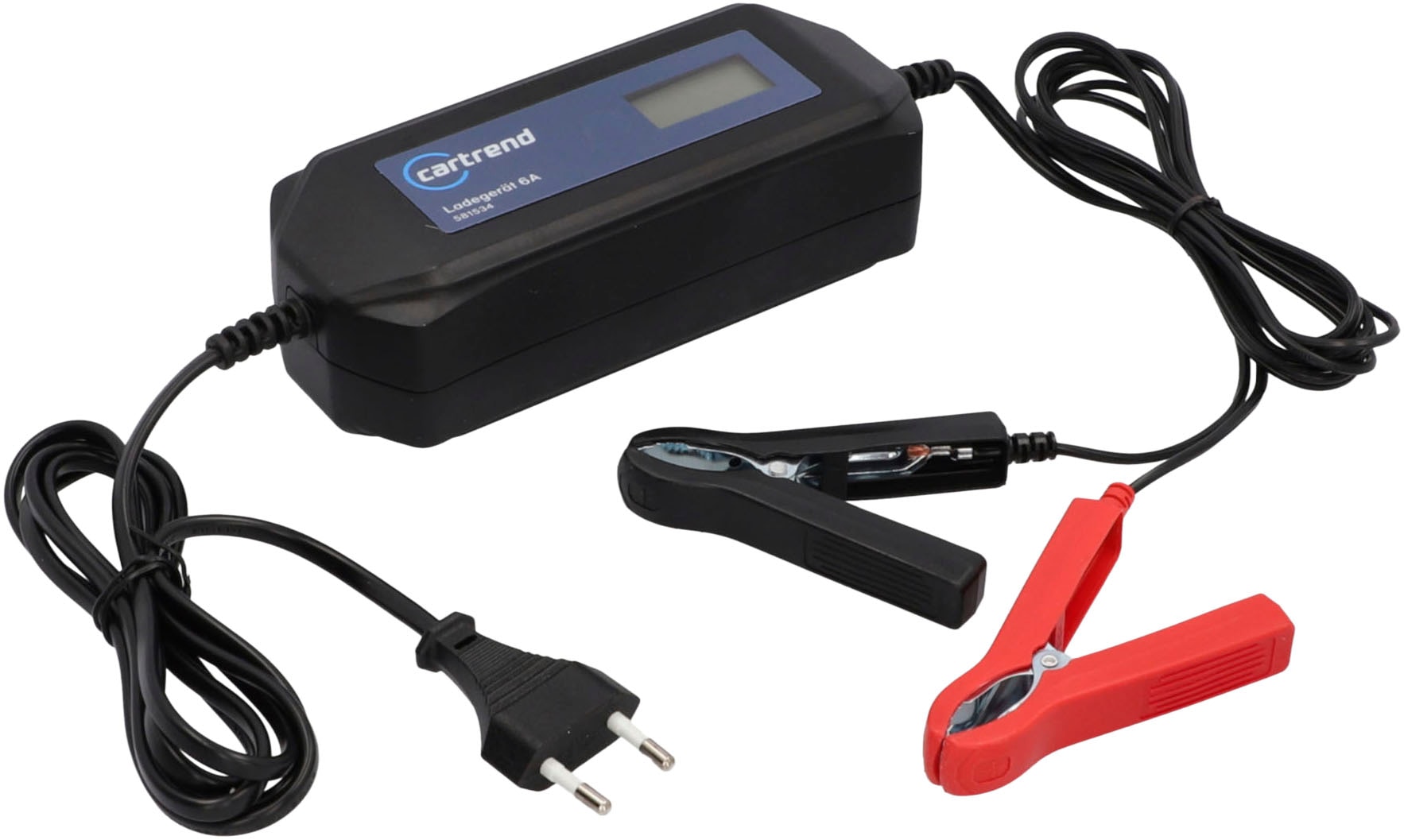CARTREND Autobatterie-Ladegerät "Batterieladegerät DP6.1 mit Mikroprozessor-Technologie 6V/12V, 6A"schwarz, Ladegeräte