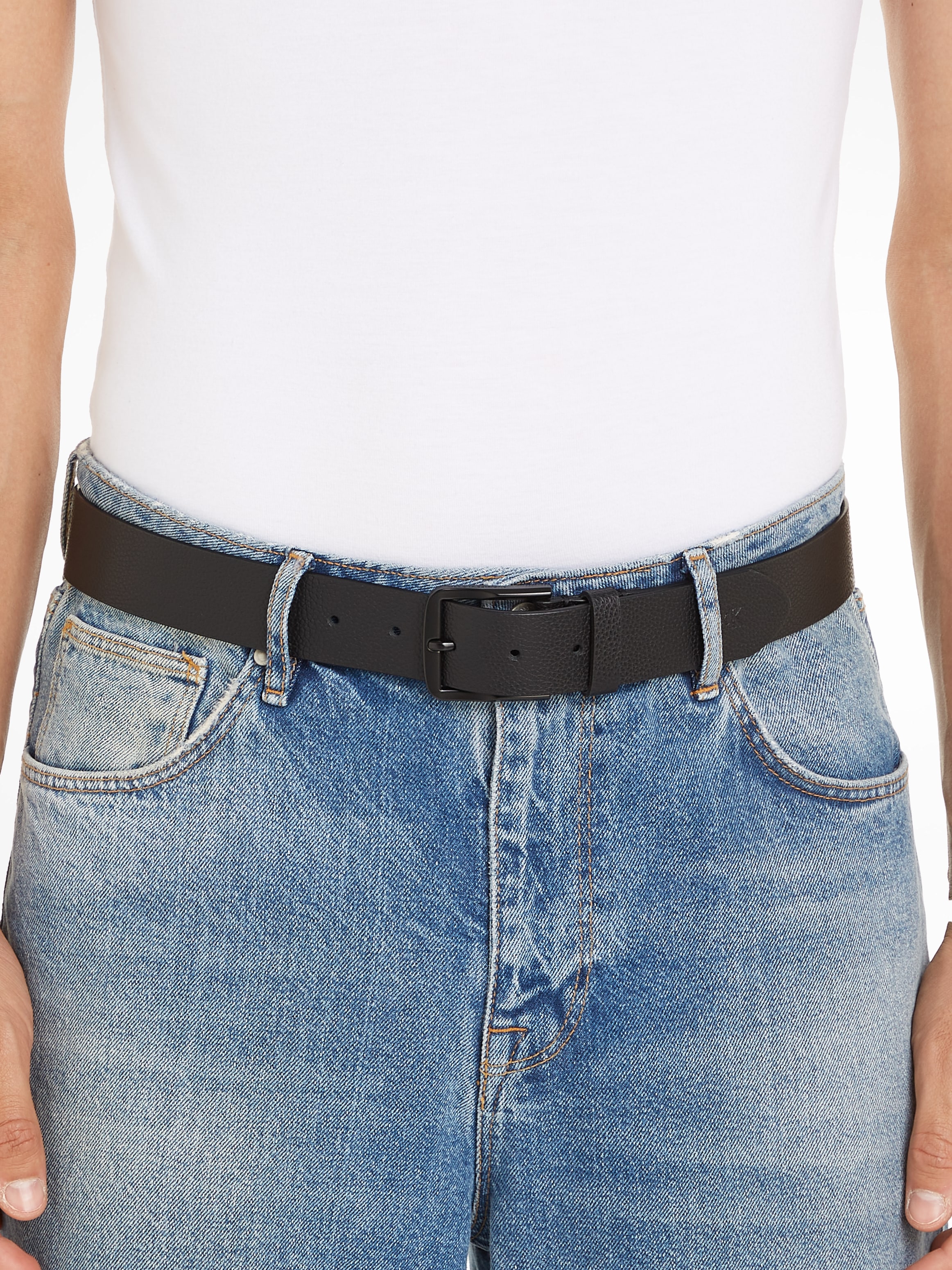 Calvin Klein Jeans Ledergürtel »CLASSIC FLAT R LTHR BELT 35MM« online  bestellen | BAUR