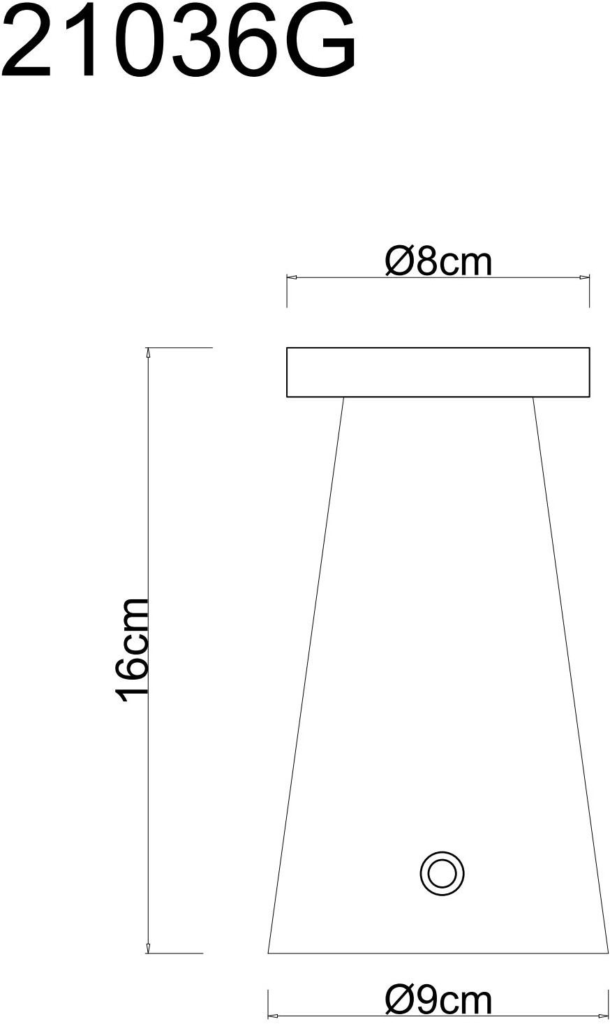 GLOBO LIGHTING Tischleuchte »ADINA« LED-Modul 1 Stk. Akku Tischleuchte für Wohn- & Schlafzimmer