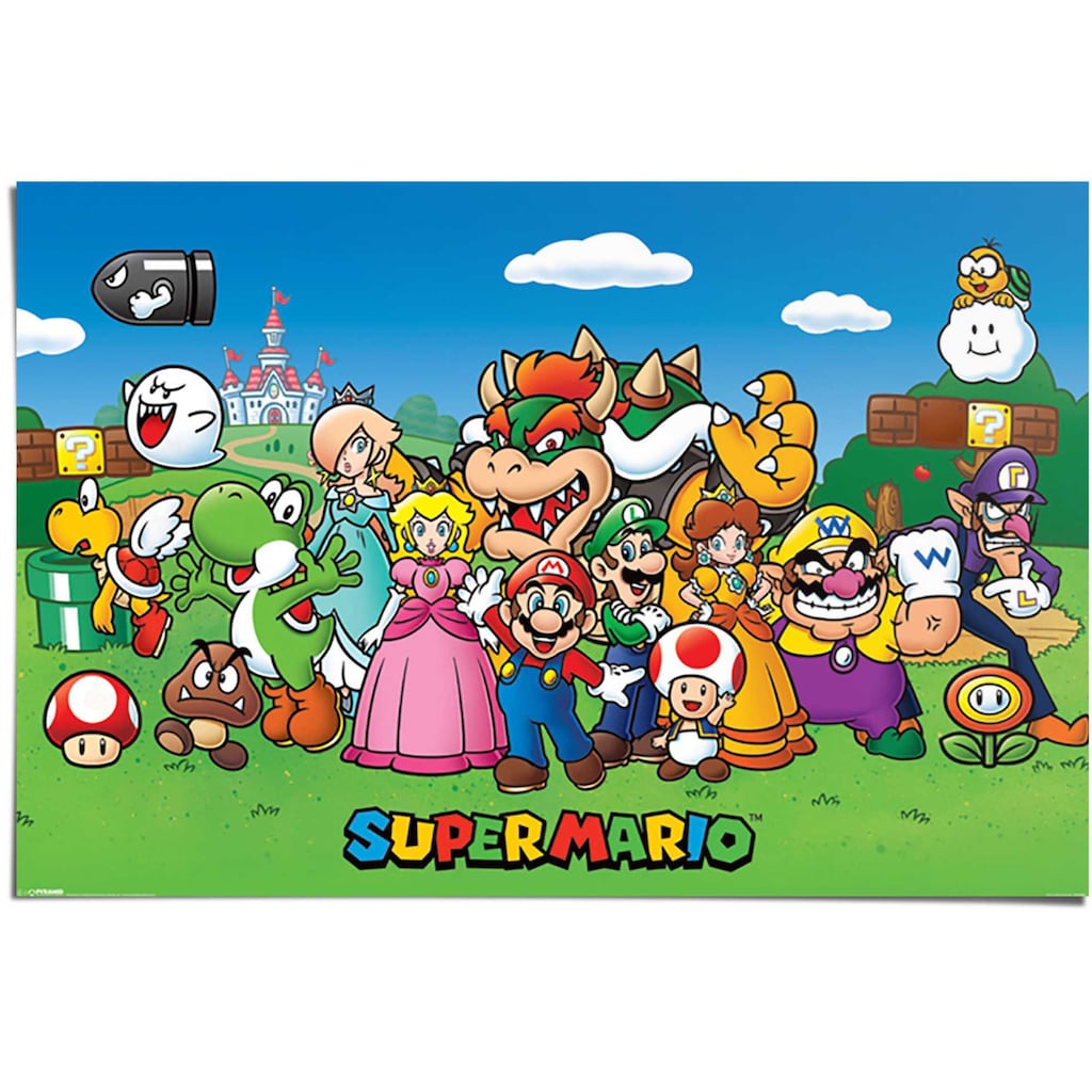 Reinders! Poster »Poster Super Mario«, Comic, (1 St.)