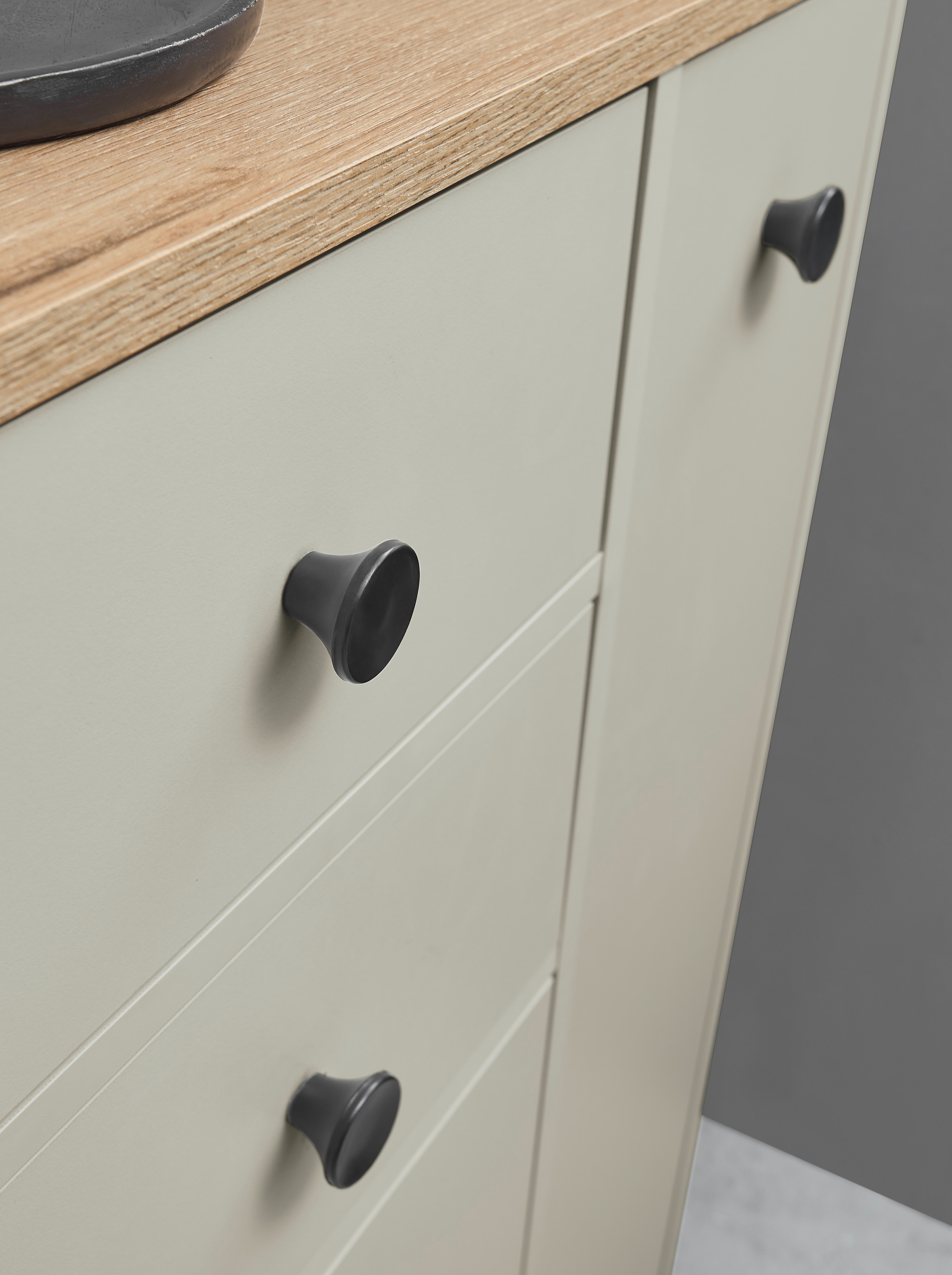 BASIC by Balculina Midischrank »Linea« 1 Stk. tlg. Breite 38cm, U-Profil Füße, Unterflurauszug