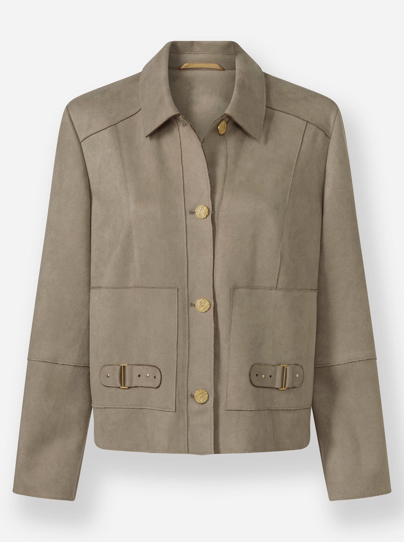 heine Lederimitat-Blazer »Velourslederimitat-Jacke«