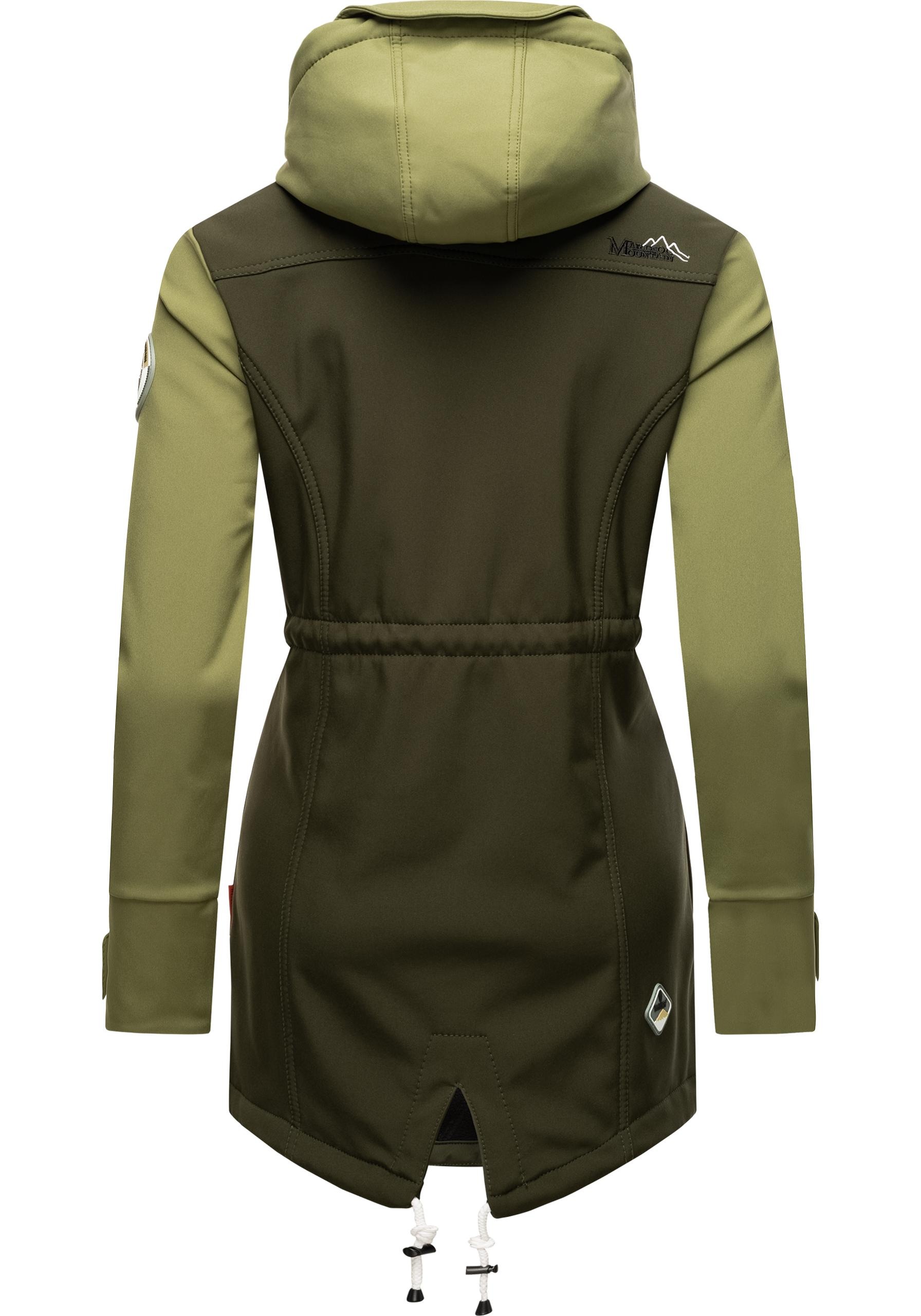 Marikoo Funktionsmantel »Zimtzicke«, Wasserdichter Softshell Parka mit Kapuze
