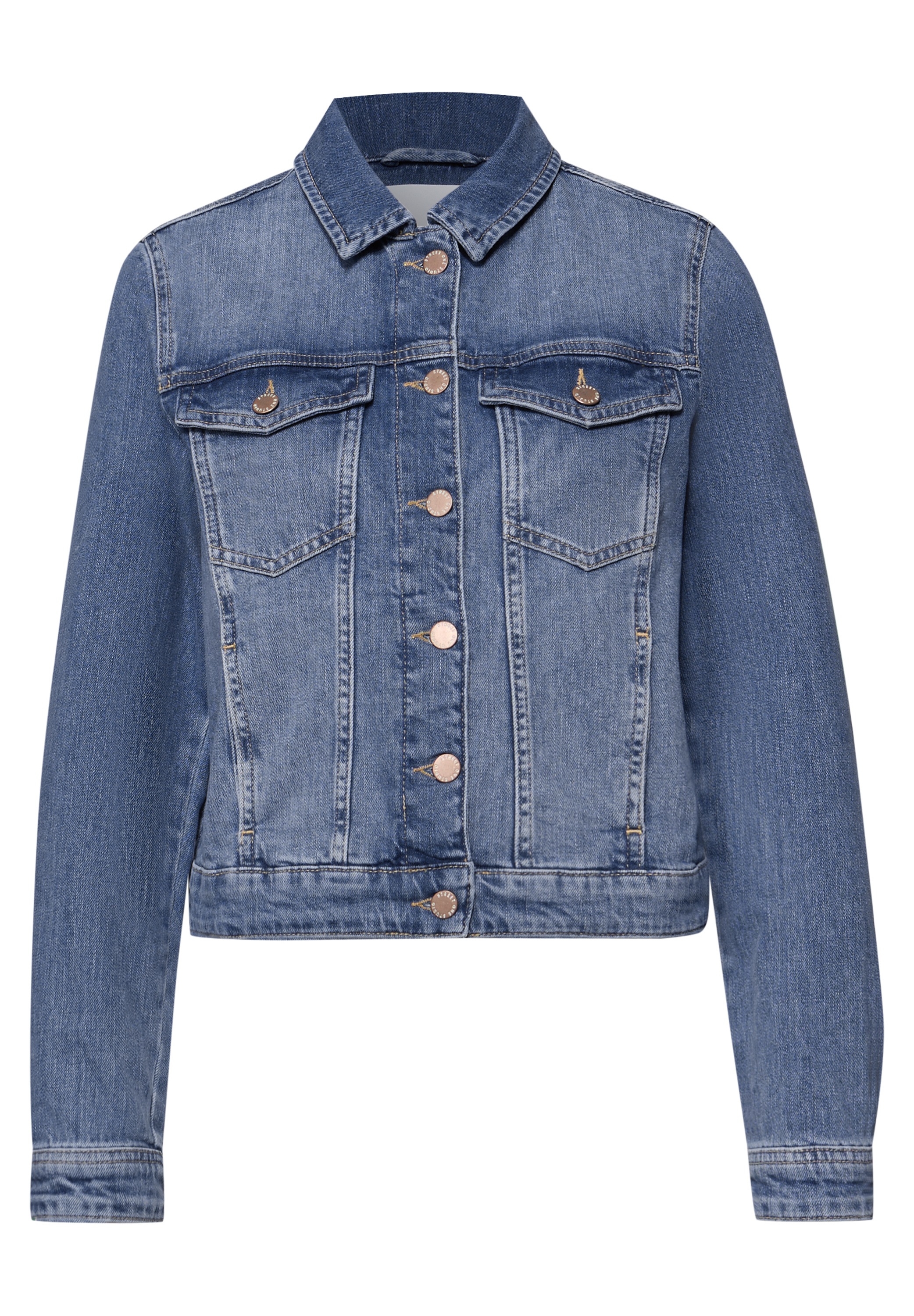 STREET ONE STUDIO Jeansjacke ohne Kapuze im Denim-Style
