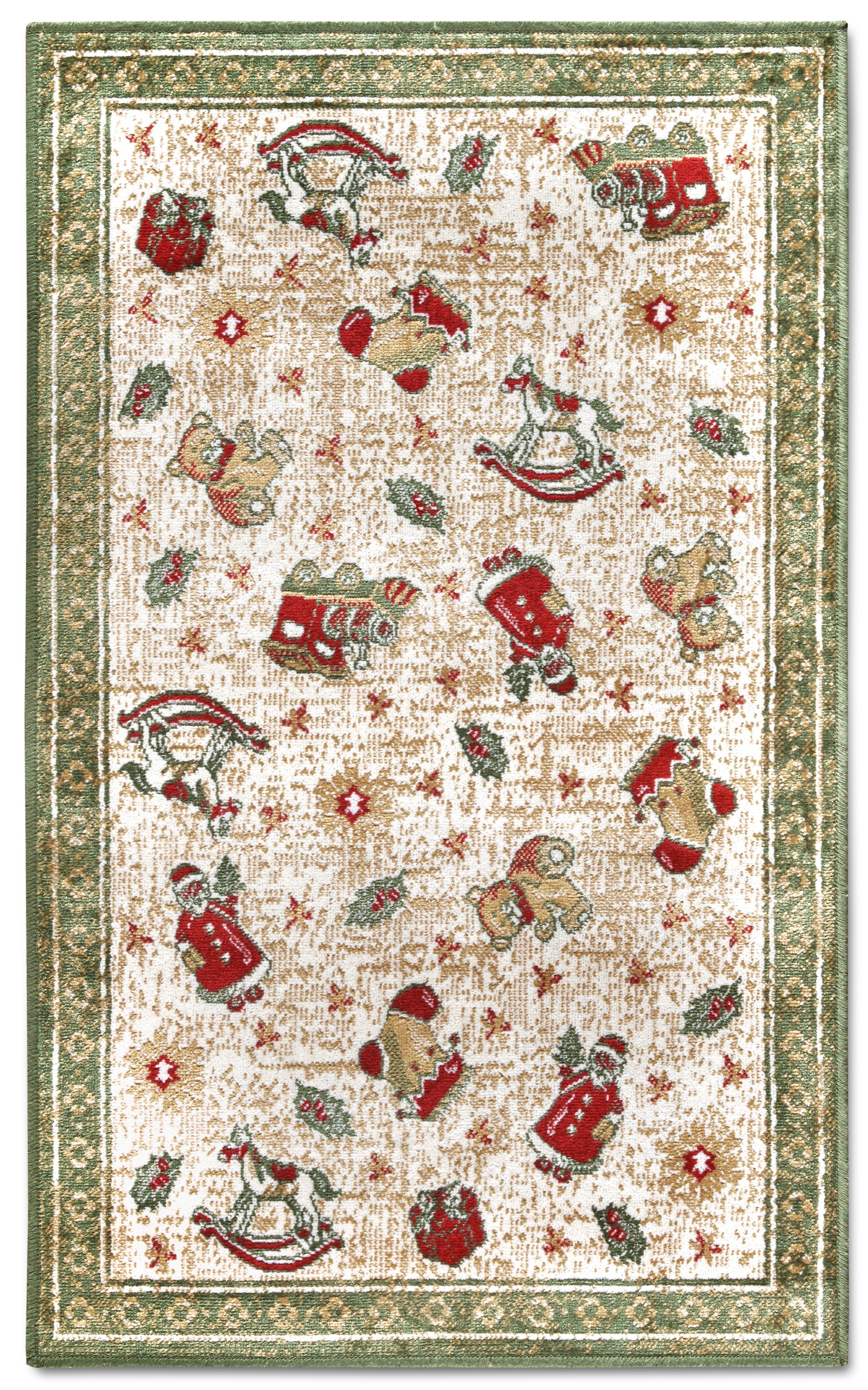 Villeroy & Boch Teppich »Nostalgic Shine Toy's Delight, eckig, rund und Läufer«, rechteckig, 6 mm Höhe, Weihnachten, Wohnzimmer, Flur, Geschenk, Toys Delight, Dekoration