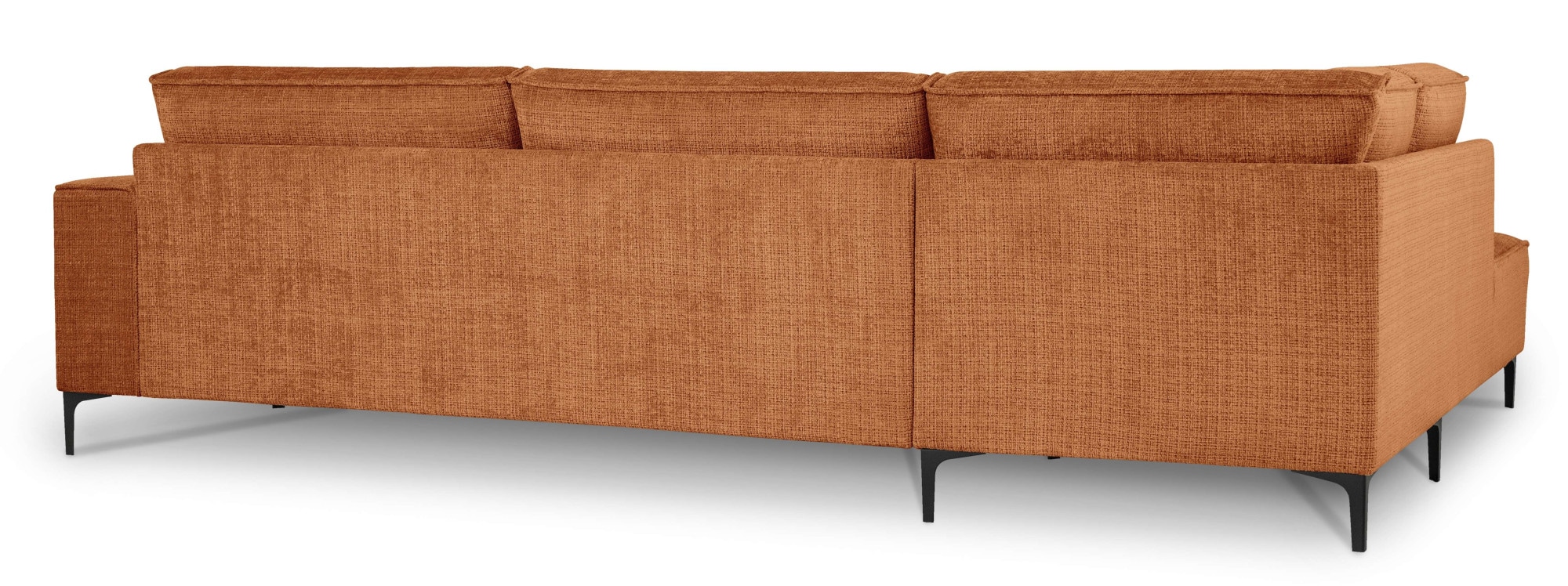 OTTO home Ecksofa »OLAND Chenille L-Form, B: 289 cm, Skandi-Design« Struktur, Flachgewebe, Luxus-Microfaser, Boucle