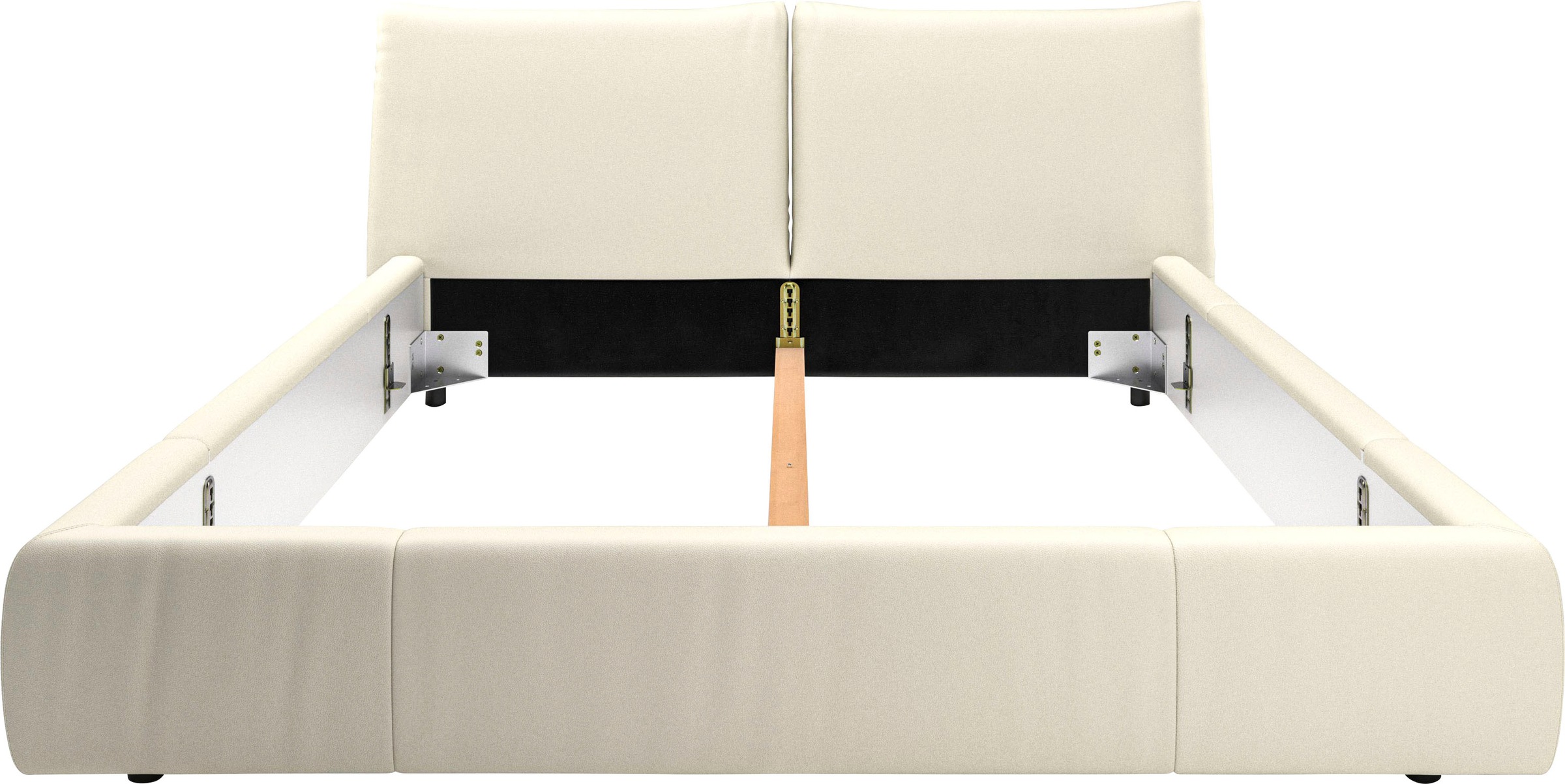 Places of Style Polsterbett »Priora in 4 Breiten bis 200cm«, auch in NaturLEDER, Cord, belastbar bis 280kg, auch Überlänge 220 cm