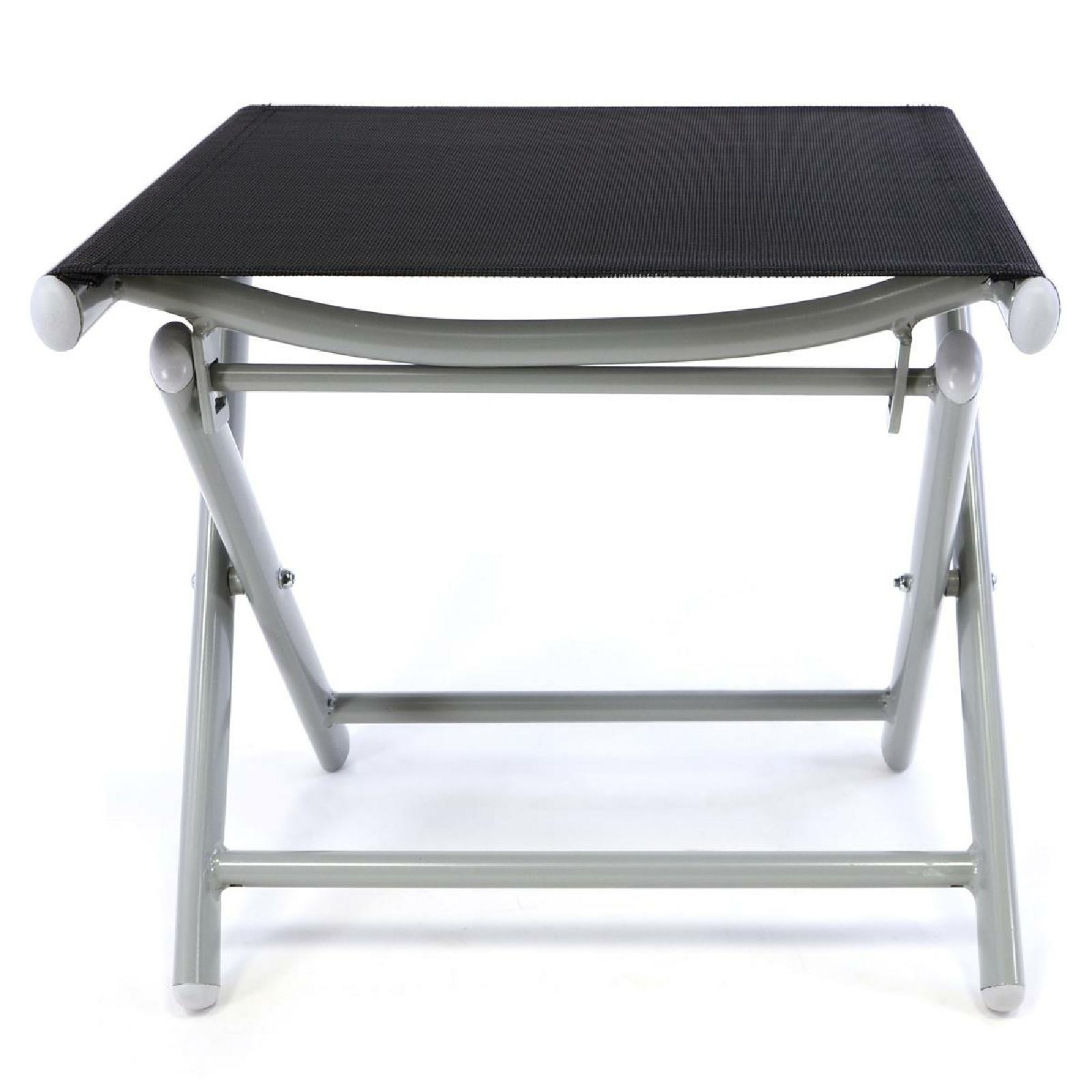 Thumbnail - VCM Gartenstuhl "Fußteil aus Aluminium, schwarz" ()