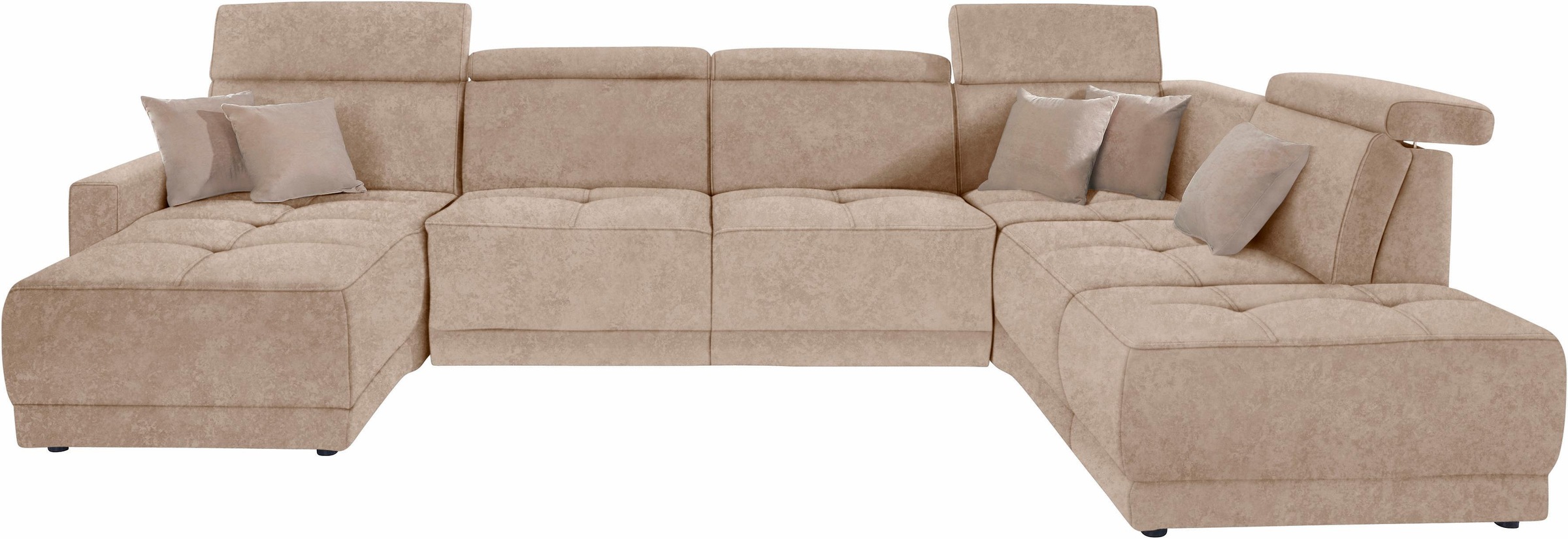 DOMO collection Wohnlandschaft "Ava moderne Sitzheftung mit toller Doppelna günstig online kaufen