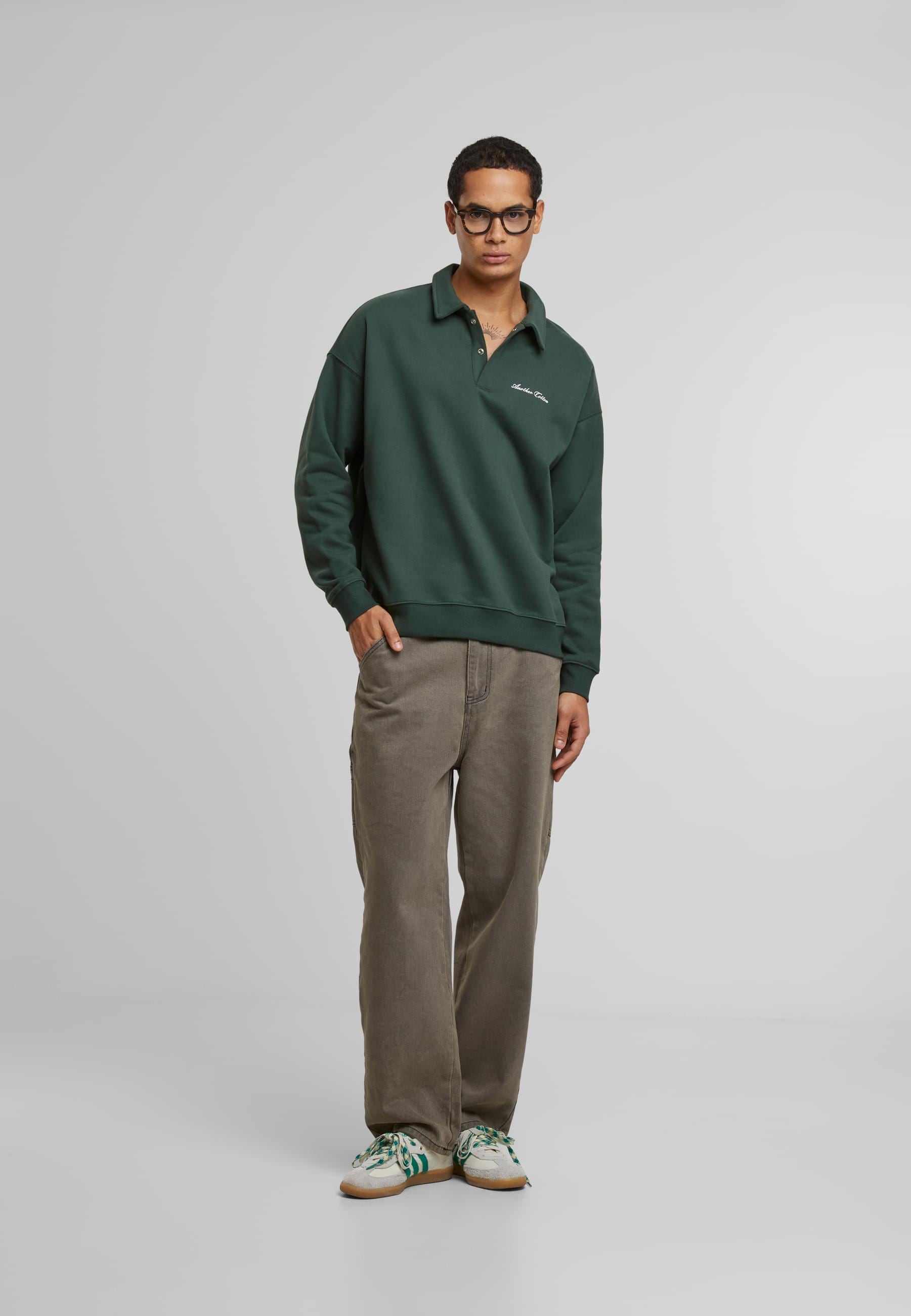 Another Cotton Lab Langarmhemd »Another Cotton Lab Another Cotton Rugby Longsleeve Shirt«, (1 tlg.)