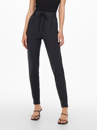 ONLY Jogger Pants "ONLPOPTRASH – Joggerhose mit Tunnelzugbund und Stretch" casual, Milano Rib, regular fit, Viskosemischung