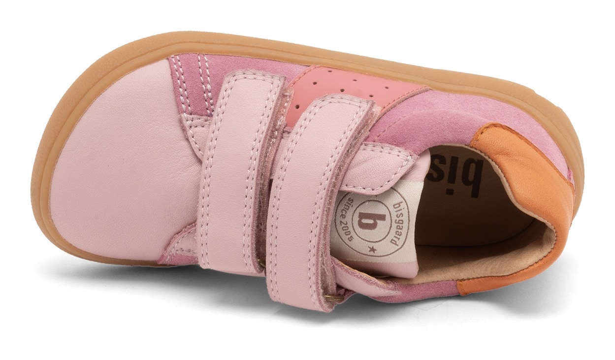 Bisgaard Klettschuh »barefoot ricco Weite: normal«, Barfußschuh, Sneaker mit Lederfutter, Größenschablone zum Download