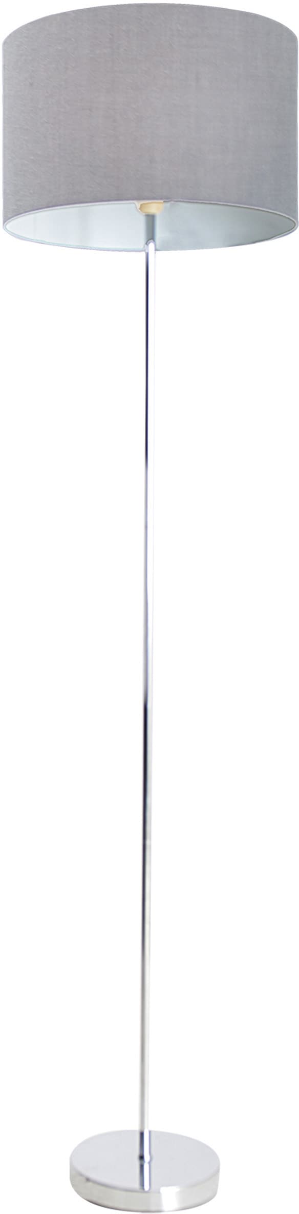 näve Stehlampe »New York«, 1 40W flammig-flammig, Höhe 160cm 1x chrom E27 | 34,5cm grau max BAUR Gestell Schirm Durchmesser