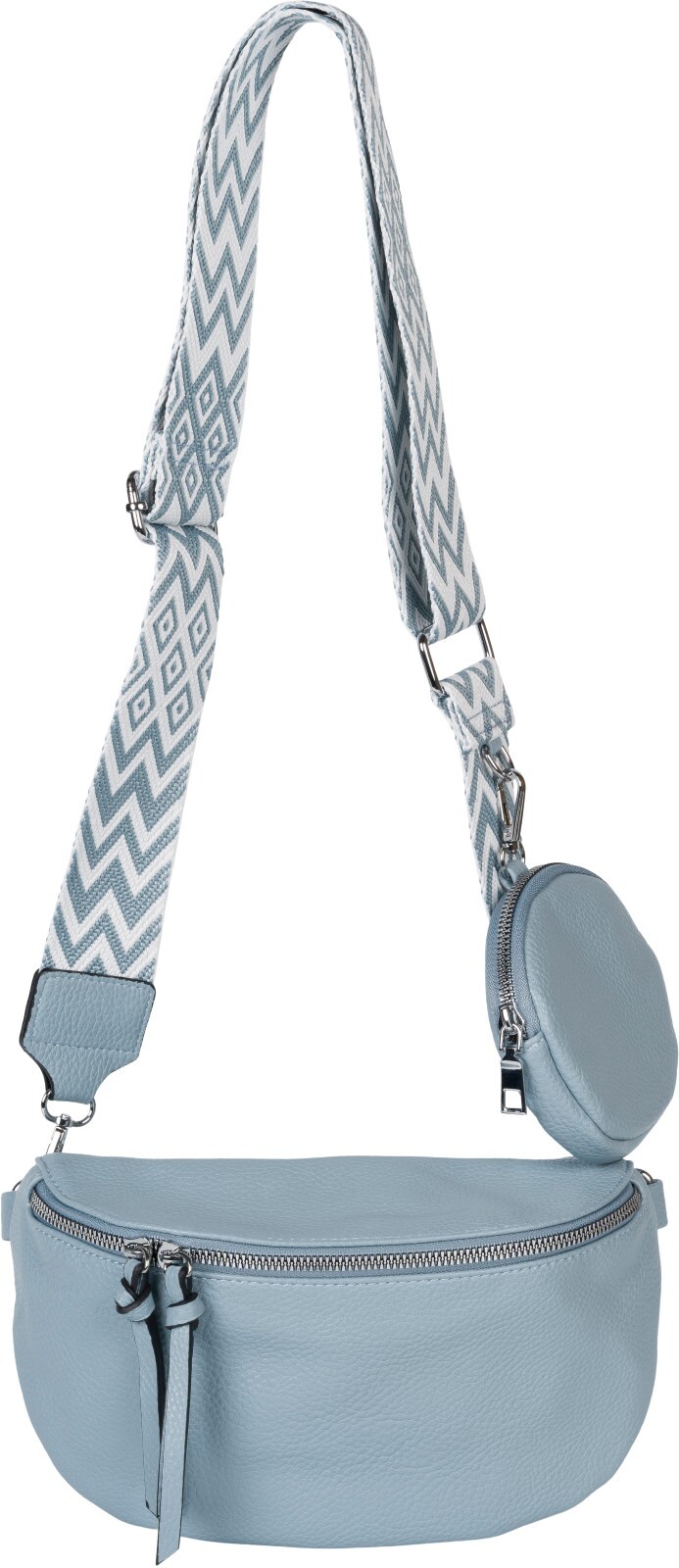styleBREAKER Umhängetasche "2-Teiliges Set Halbmond Crossbody Bag"