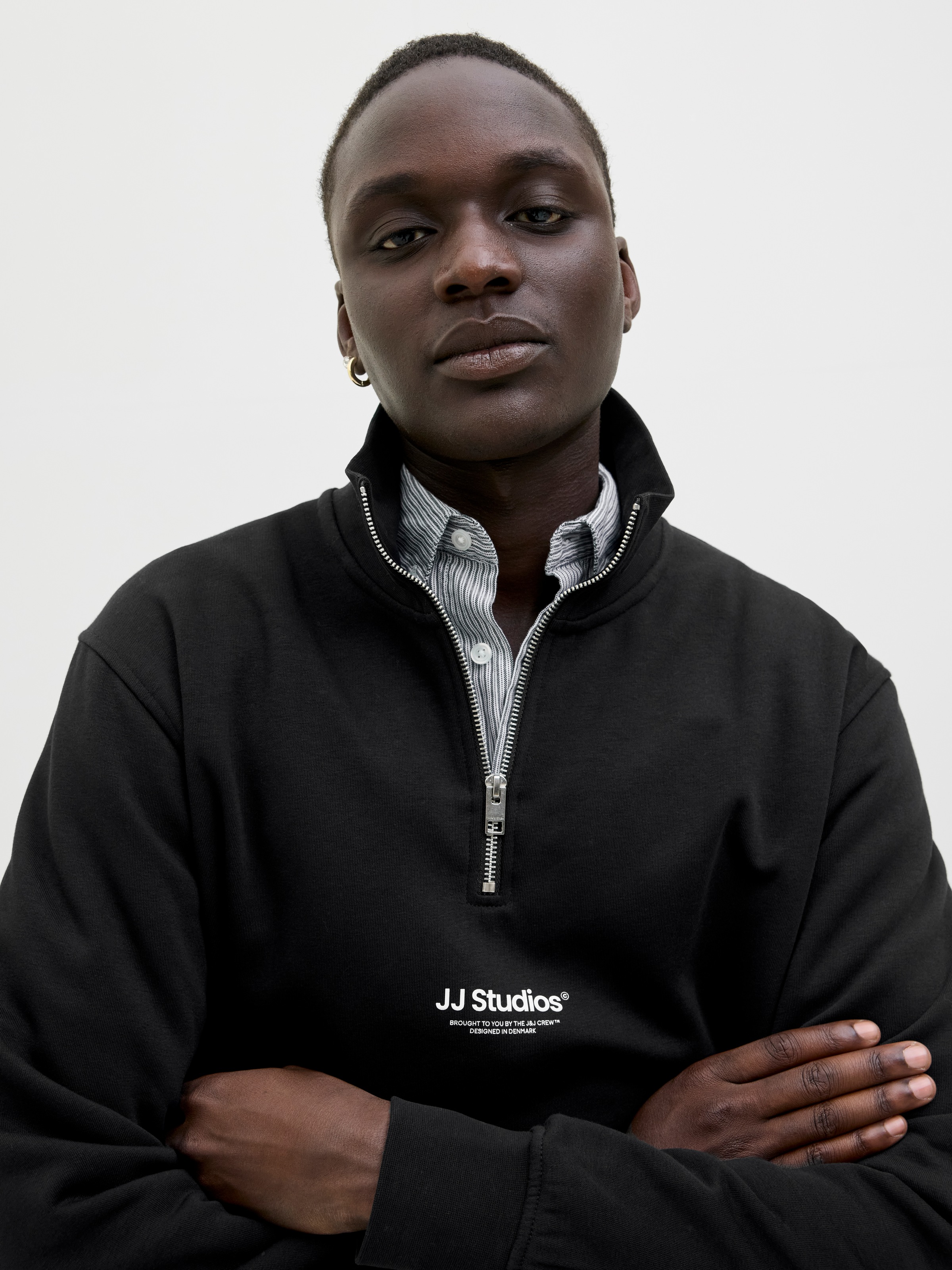 Jack & Jones Sweatshirt "JJESOHO SWEAT QUARTER ZIP HN NOOS", Baumwollmischu günstig online kaufen