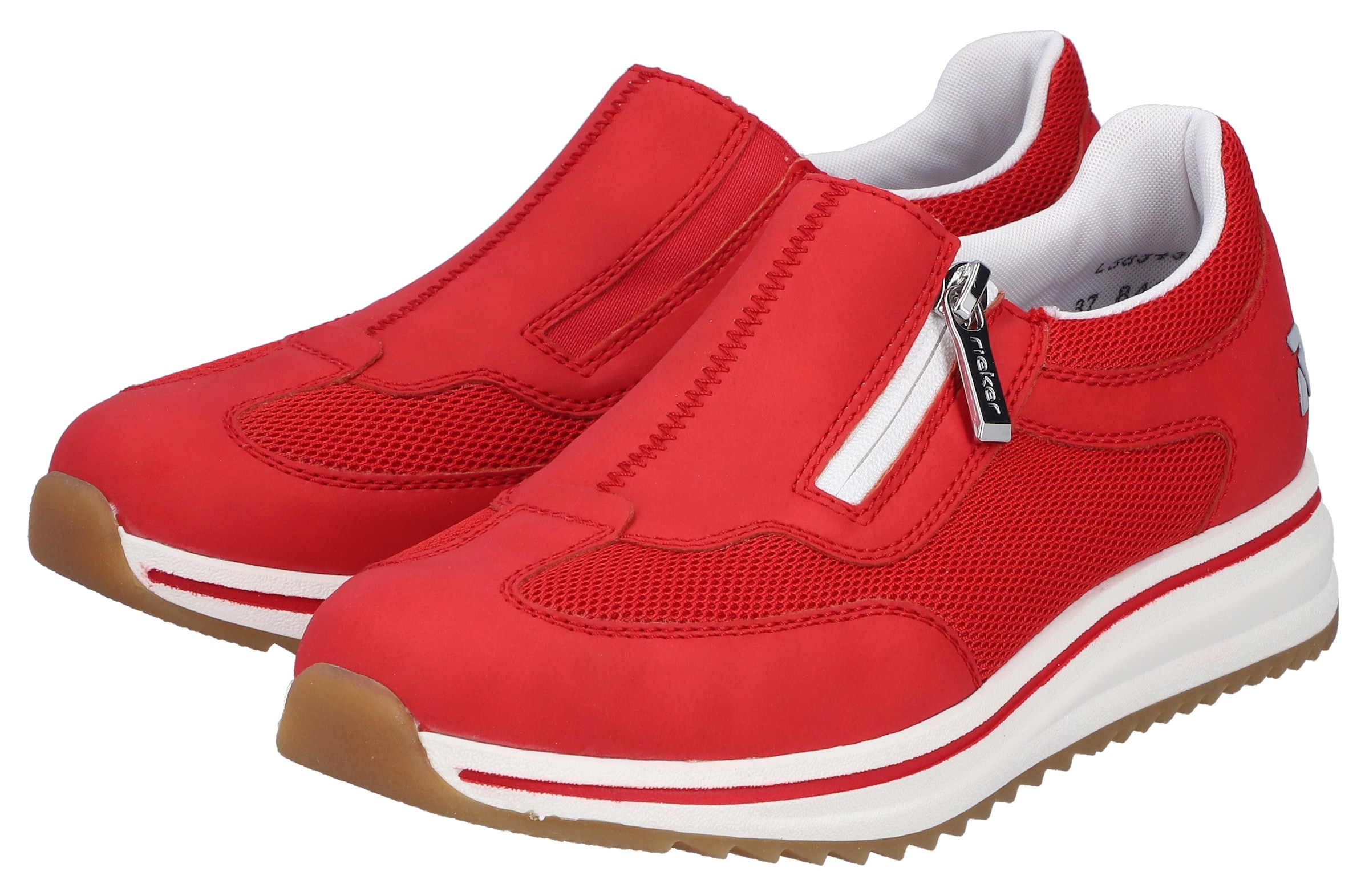 Rieker Slipper  Slip-on Sneaker, Halbschuh, Freizeitschuh mit Reißverschluss