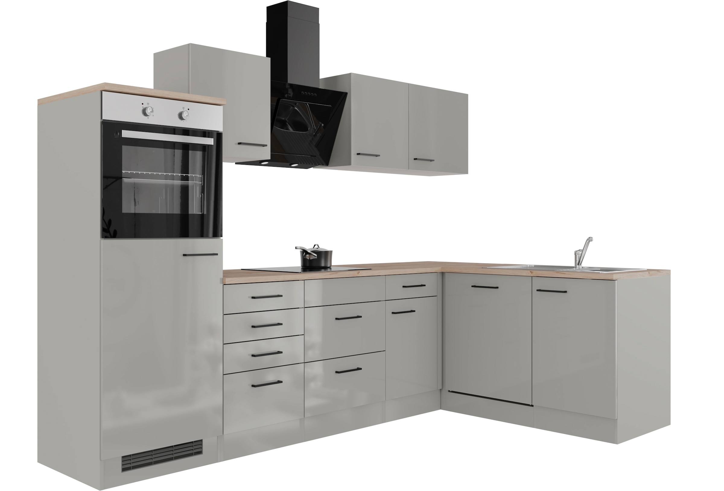 Flex-Well Küchenzeile »Lund«, Gesamtbreite 280x170 cm, in weiten Farben erhältlich