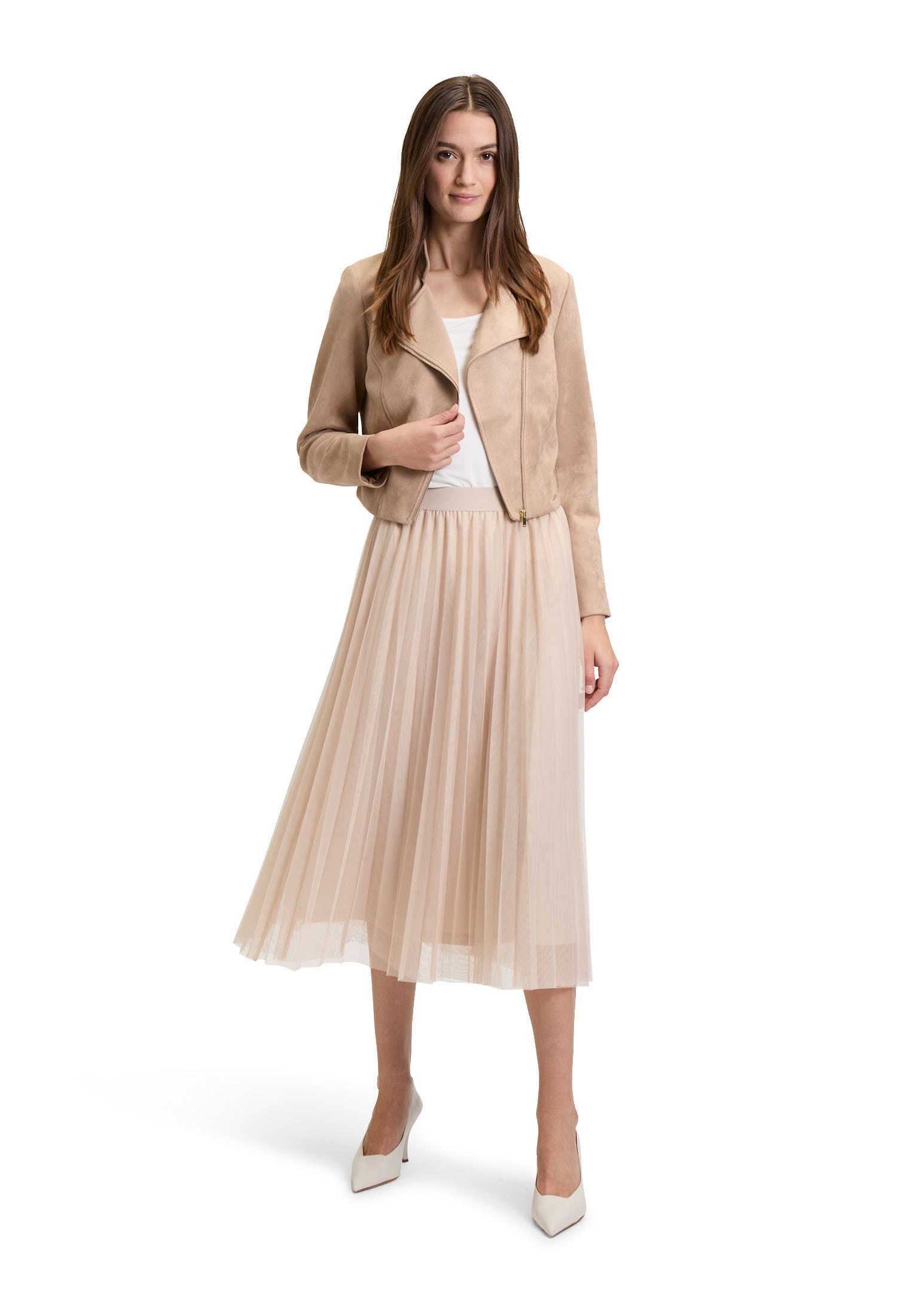 Betty&Co Midirock »Betty & Co Midirock mit Plissee«, Plissee