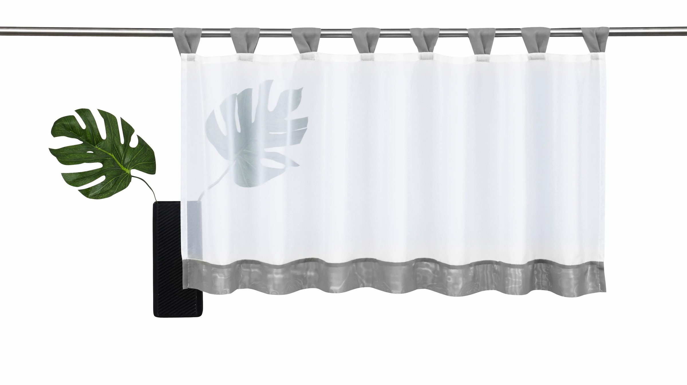 my home Scheibengardine "Bitola" Schlaufen 1 Stk. tlg. Fertiggardine, trans günstig online kaufen