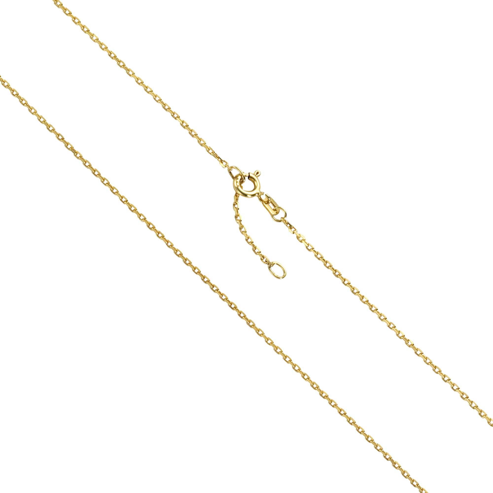 Vivance Collierkettchen »333 Gold Ankerkette diamantiert«